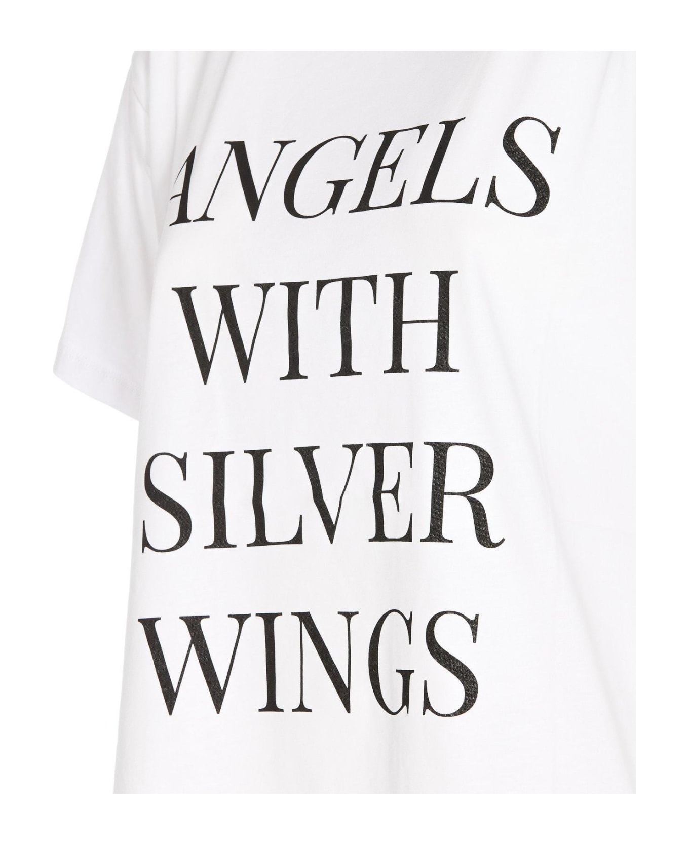 Elisabetta Franchi Slogan-printed Crewneck T-shirt - White