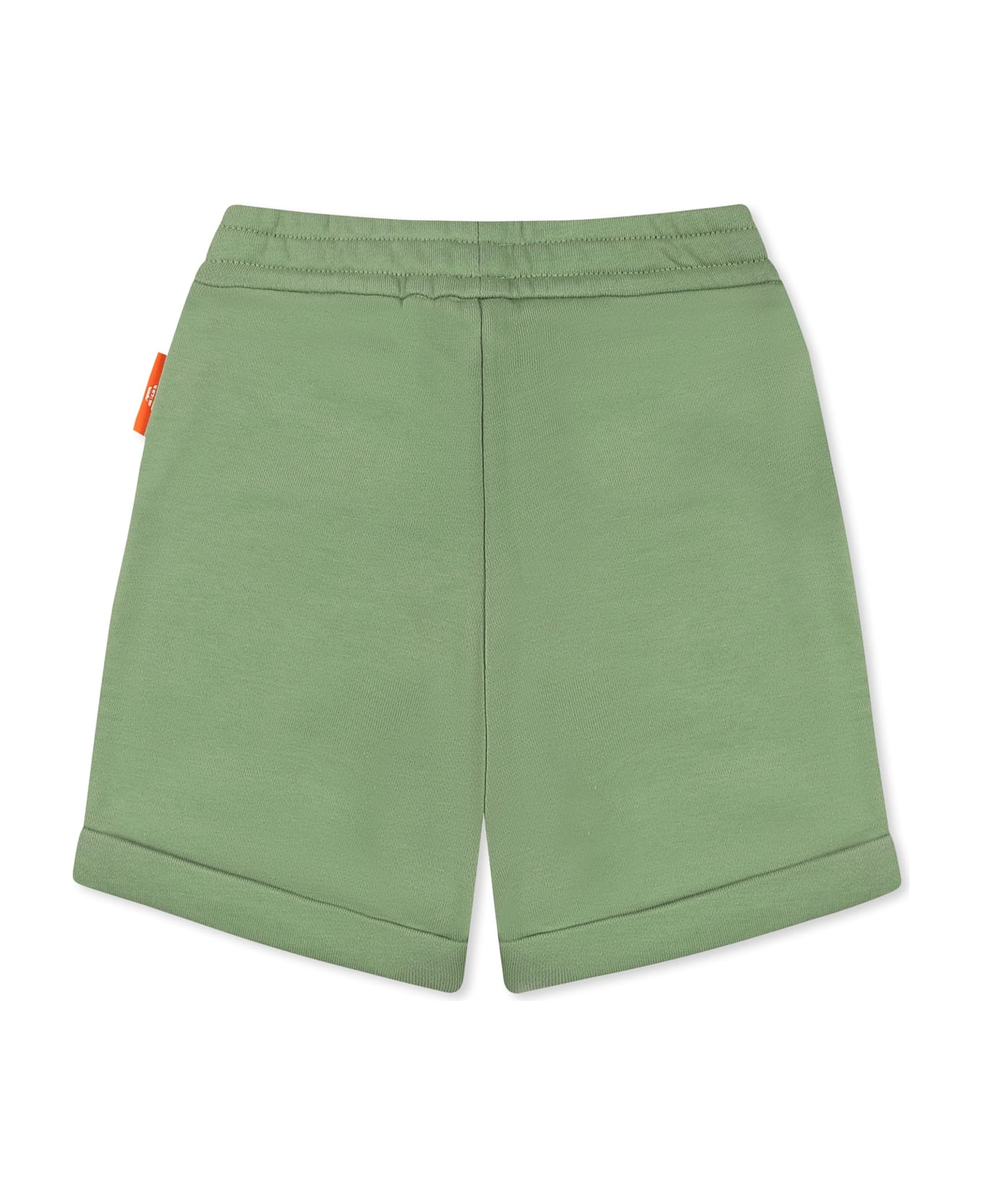 Emporio Armani Green Shorts For Baby Boy With Manga Bear - Green