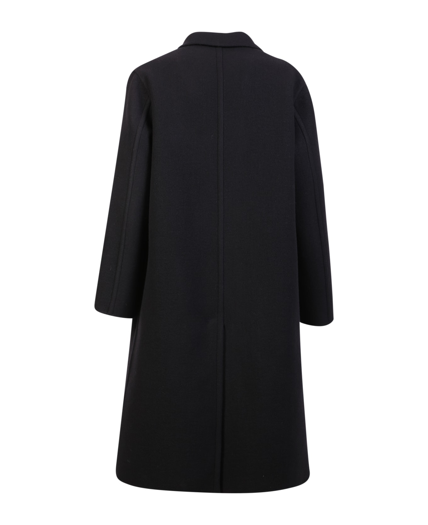 Jil Sander Single-breasted Mid-length Coat - Black