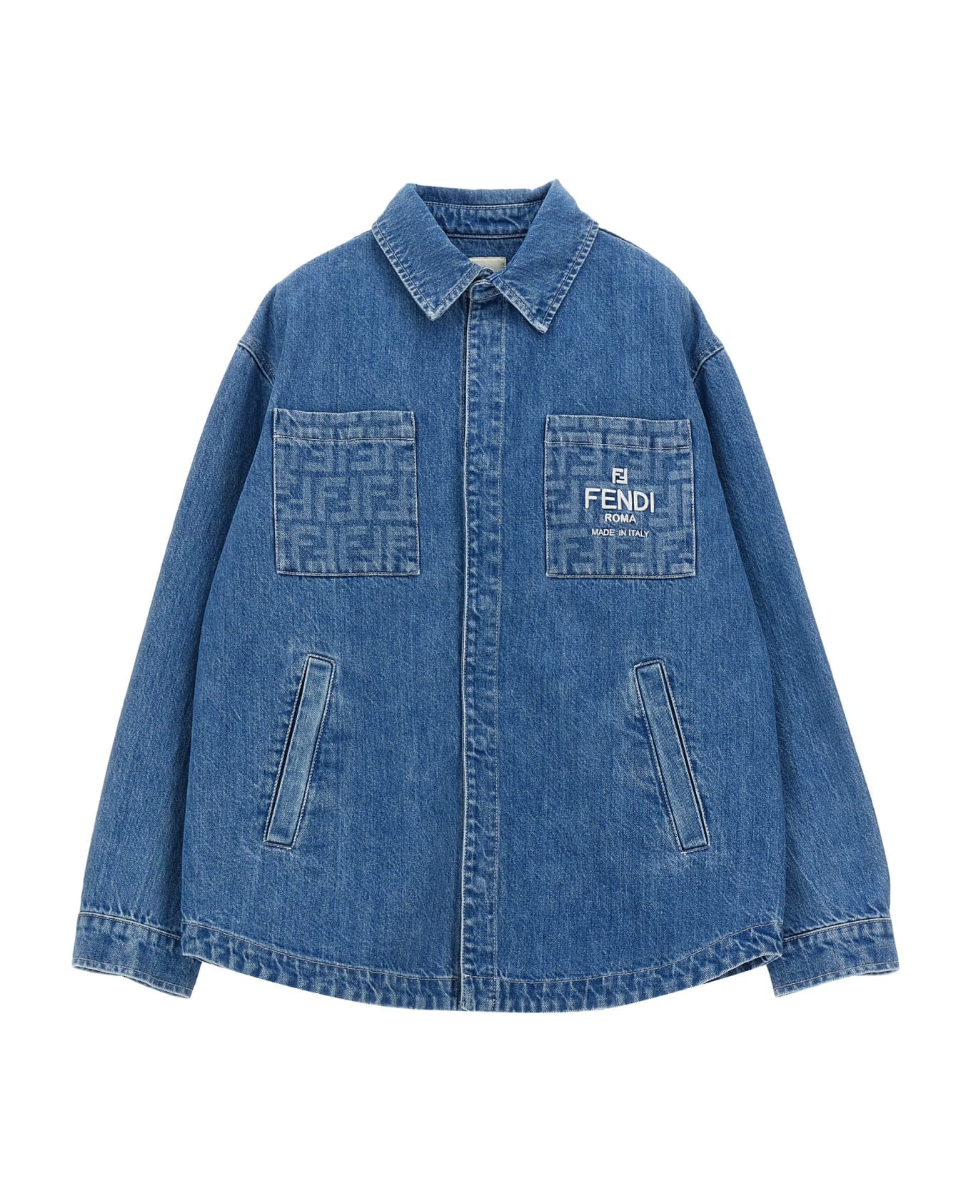 Fendi Denim Jacket - Light Blue コート＆ジャケット
