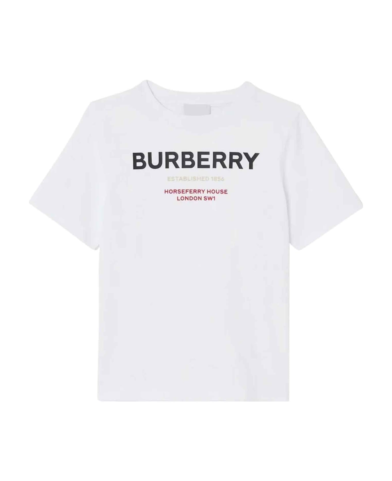 Burberry White T-shirt Girl - Bianco