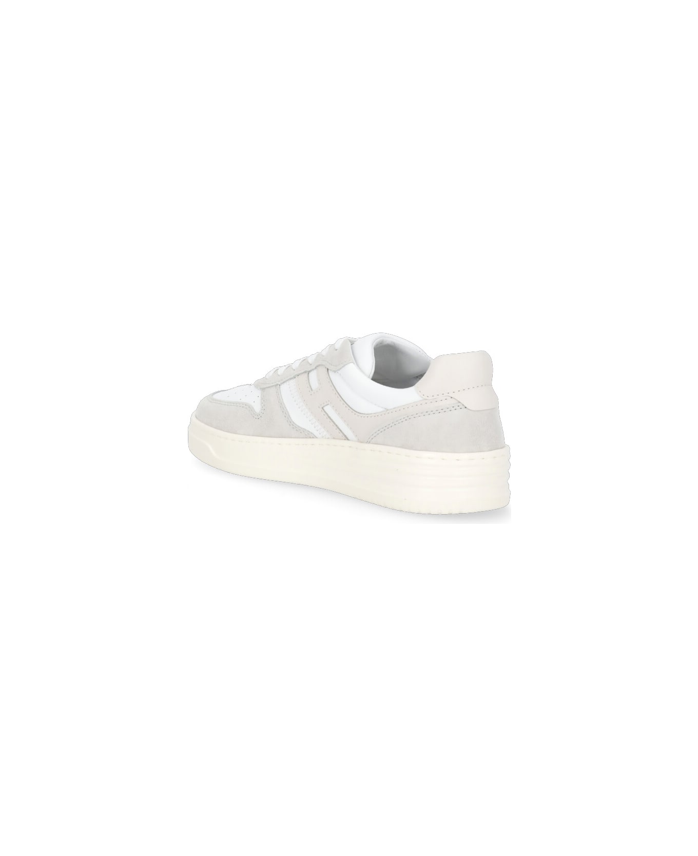Hogan Sneakers "h630" Made Of Leather - Beige
