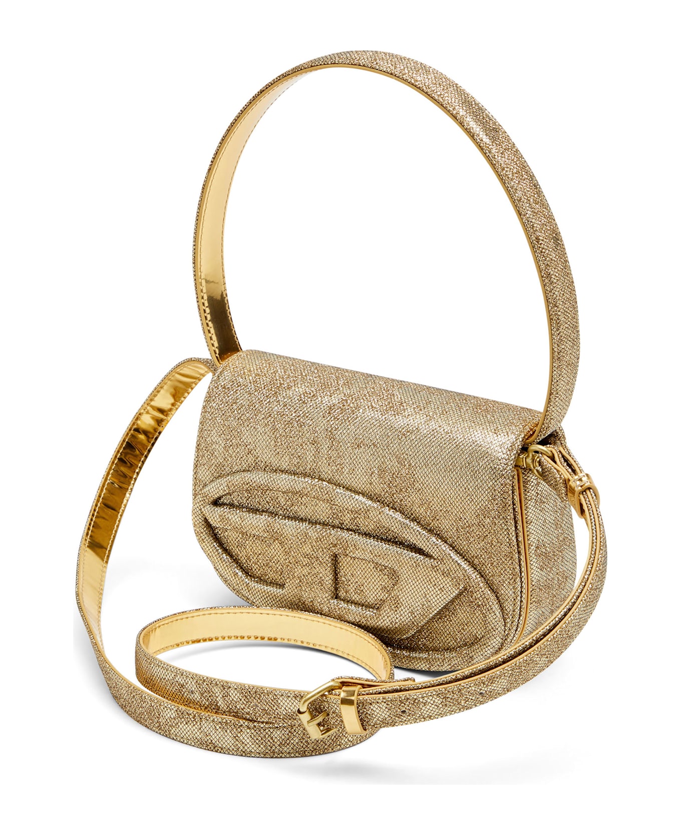 Diesel 1dr Glitter Fabric Shoulder Bag - Denim