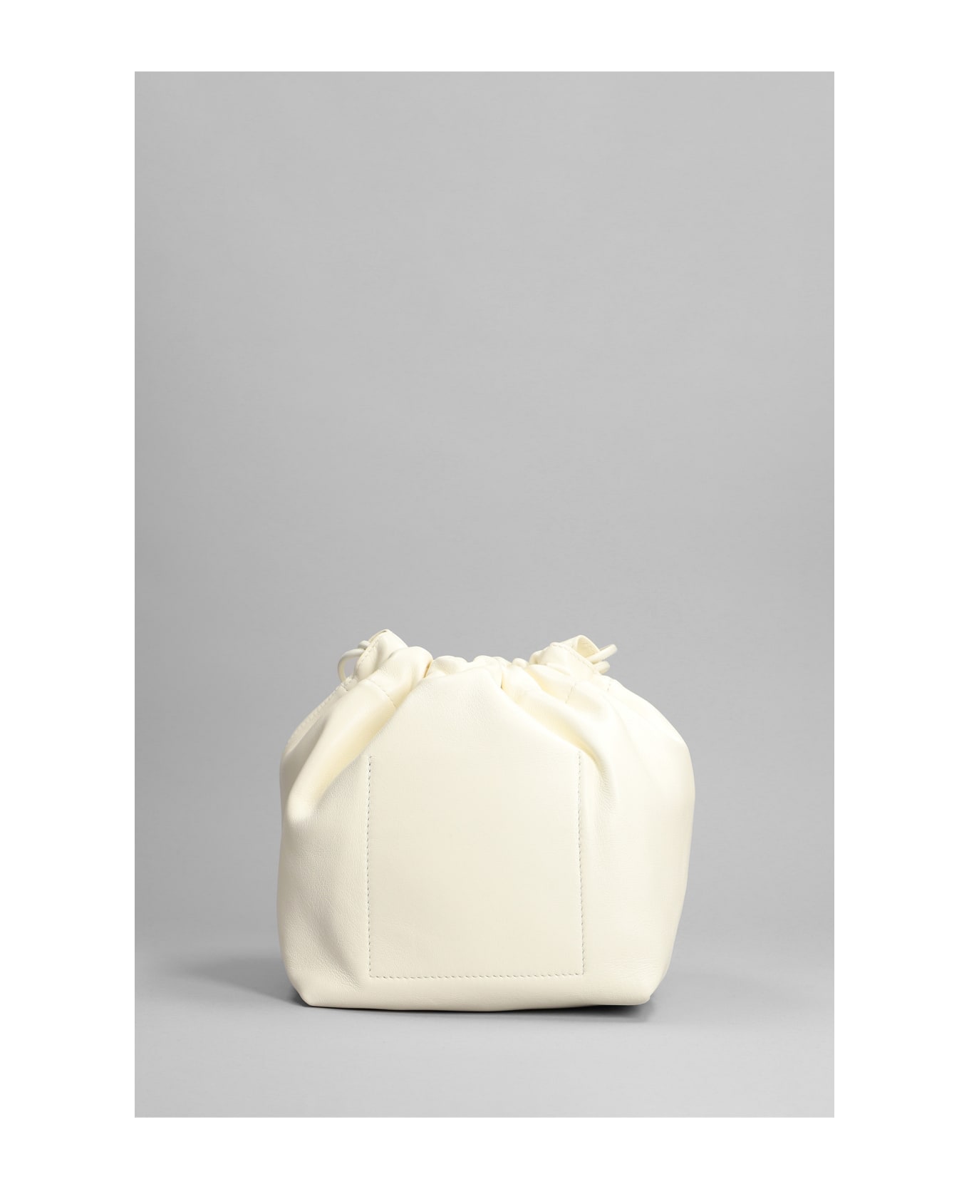 Jil Sander Dumpling  Shoulder Bag In White Leather - white