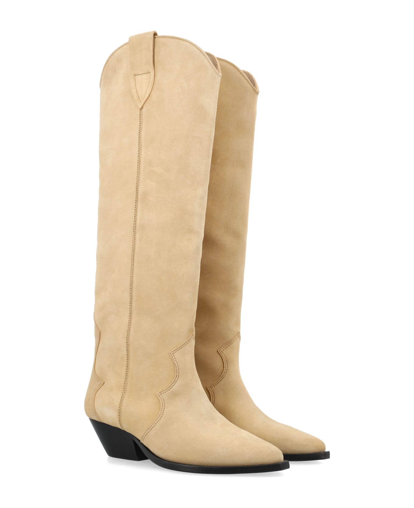 Isabel Marant Denvee Suede Boots - BEIGE