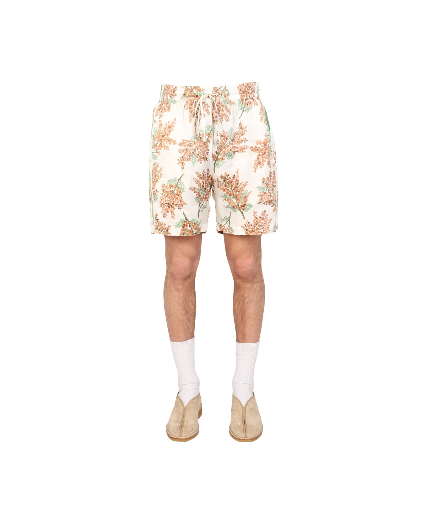 Mouty Bermuda Floral Print Shorts - MULTICOLOUR