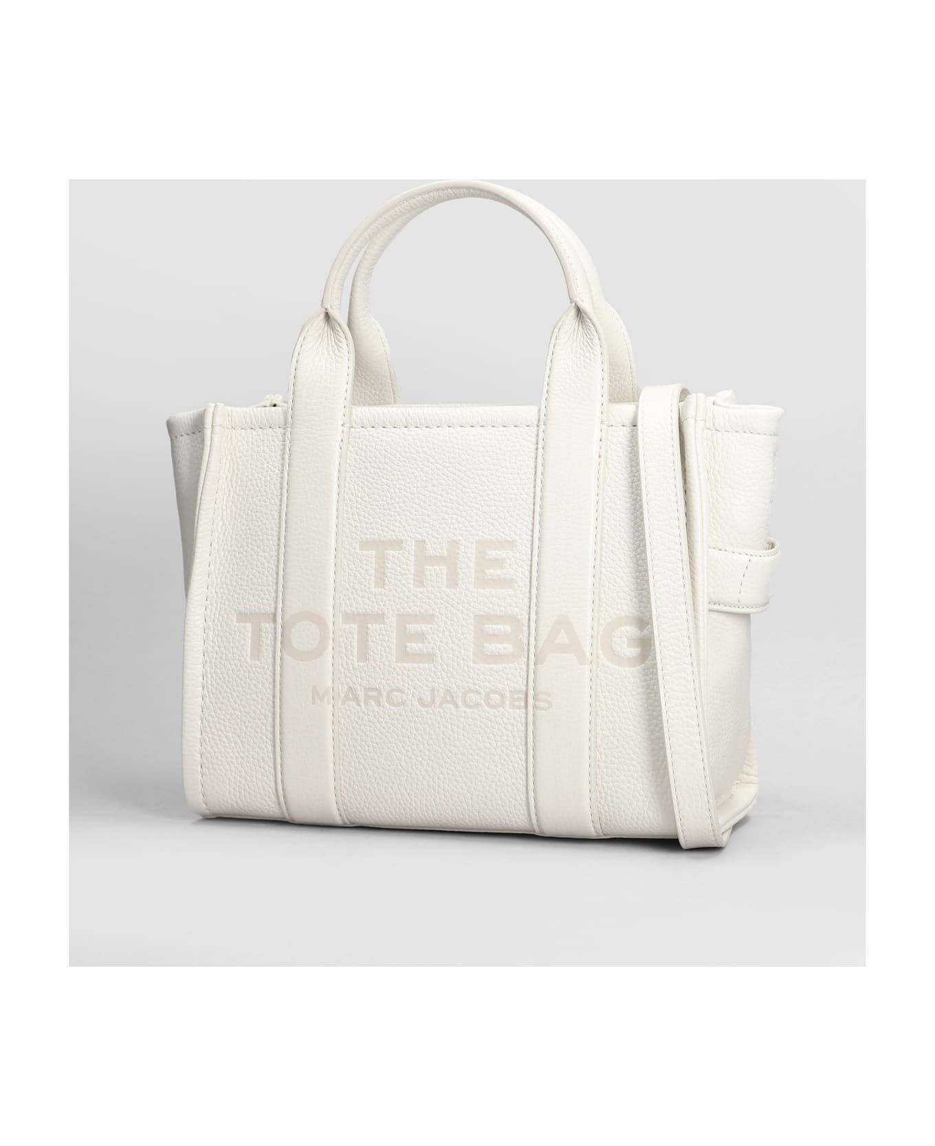 トートバッグ Marc Jacobs The Small Tote - Leather - Ivory Marc Jacobs The Leather Small Tote Bag | White | FARFETCH