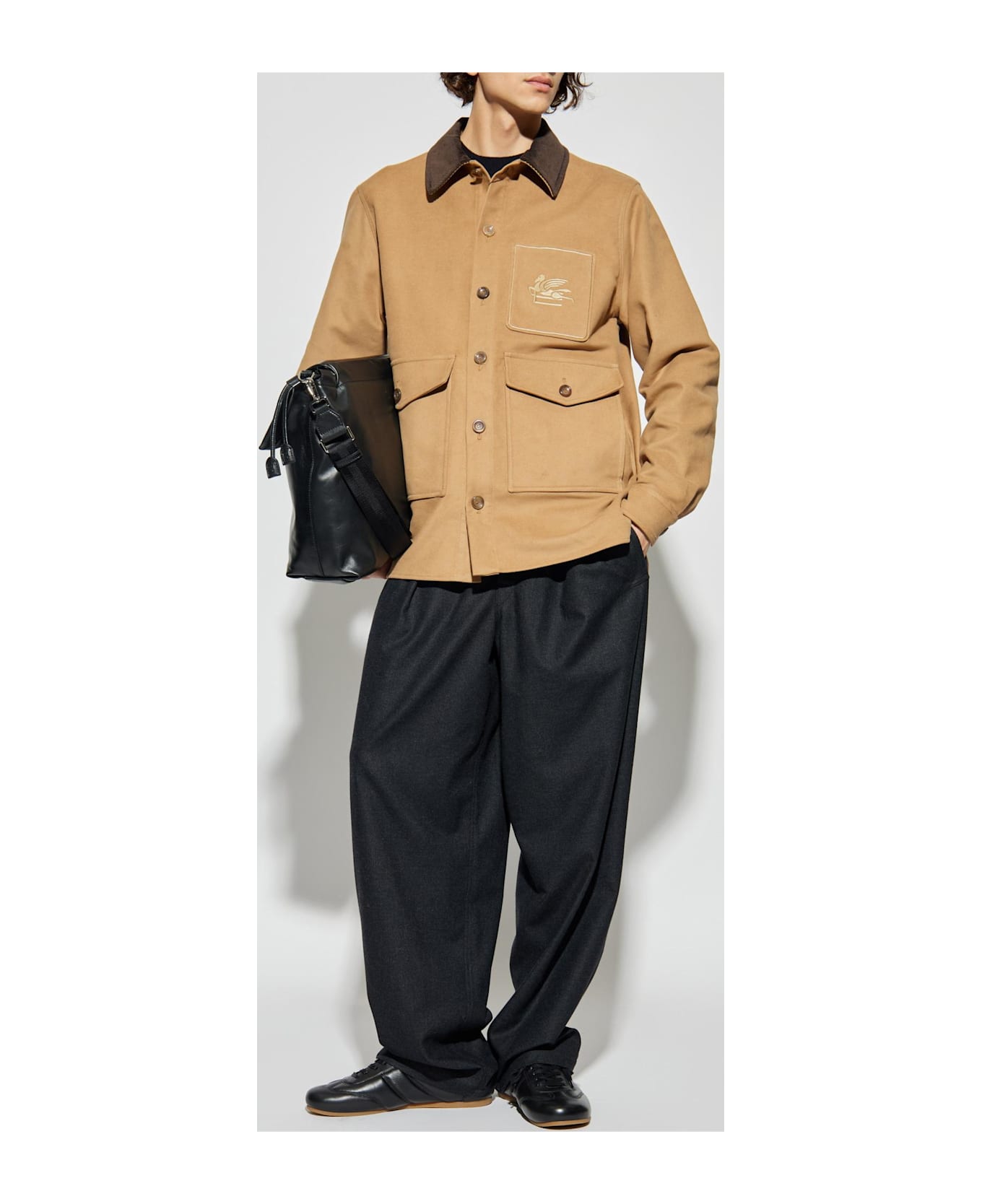 Etro Jacket With Logo - Beige ジャケット