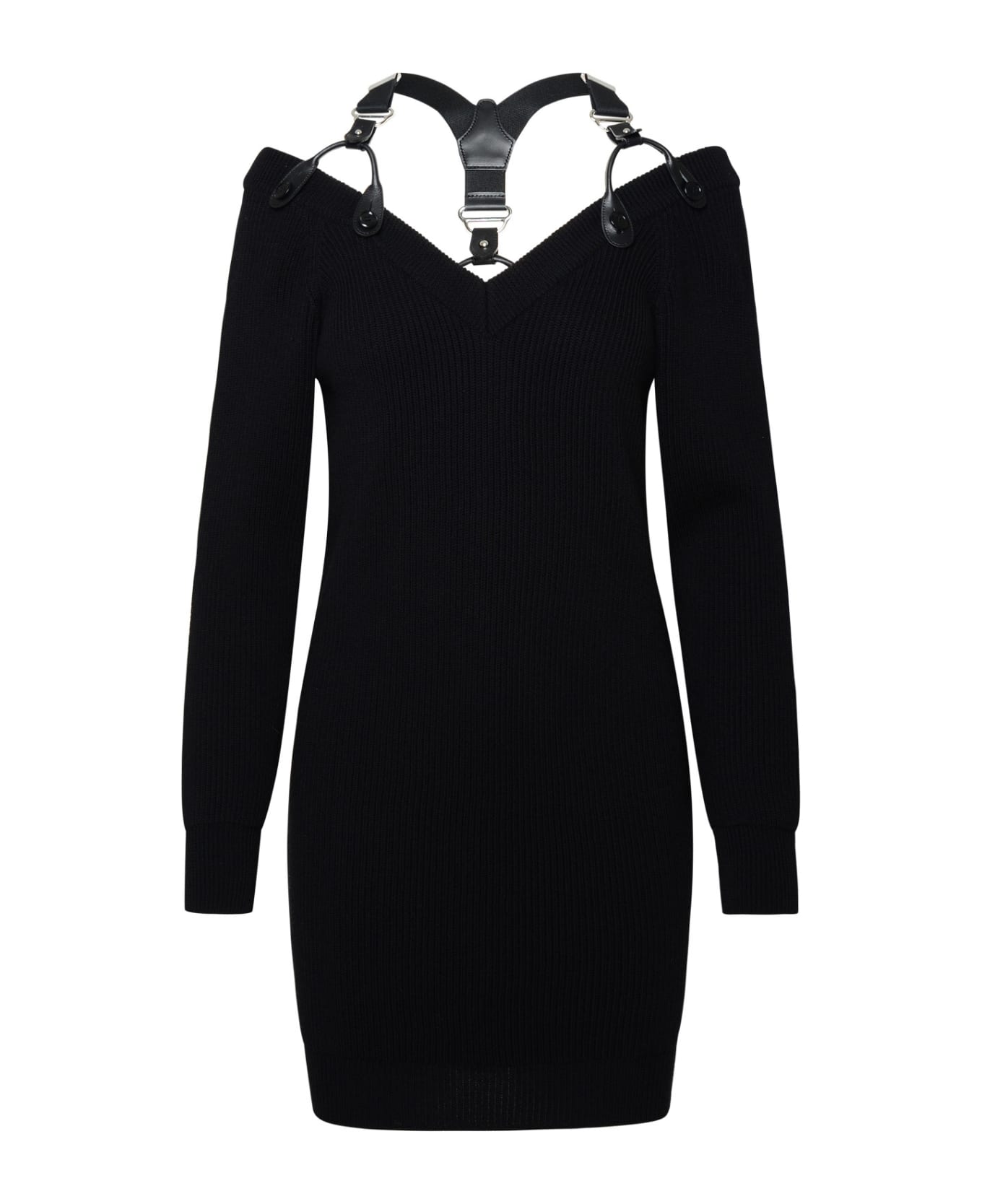 Moschino Black Wool Dress - Black ワンピース＆ドレス