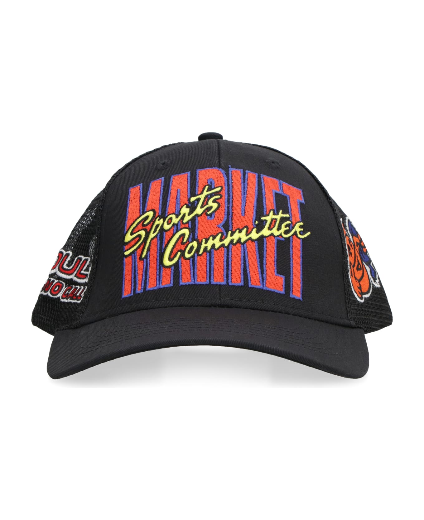 Market Embroidered Baseball Cap - black 帽子