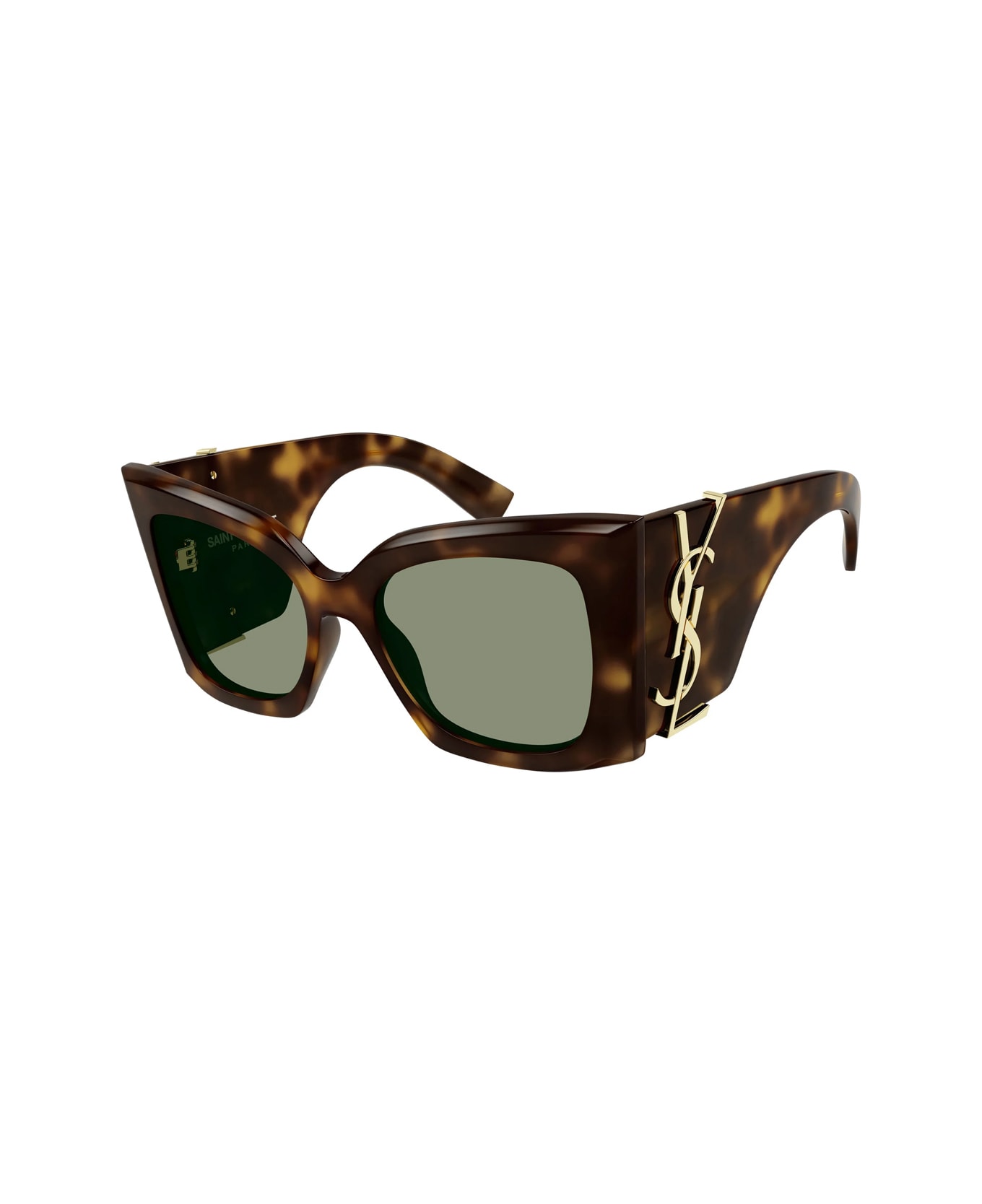 Saint Laurent Eyewear Saint Laurent Sl M119 Blaze 002 Havana Green Sunglasses - Marrone