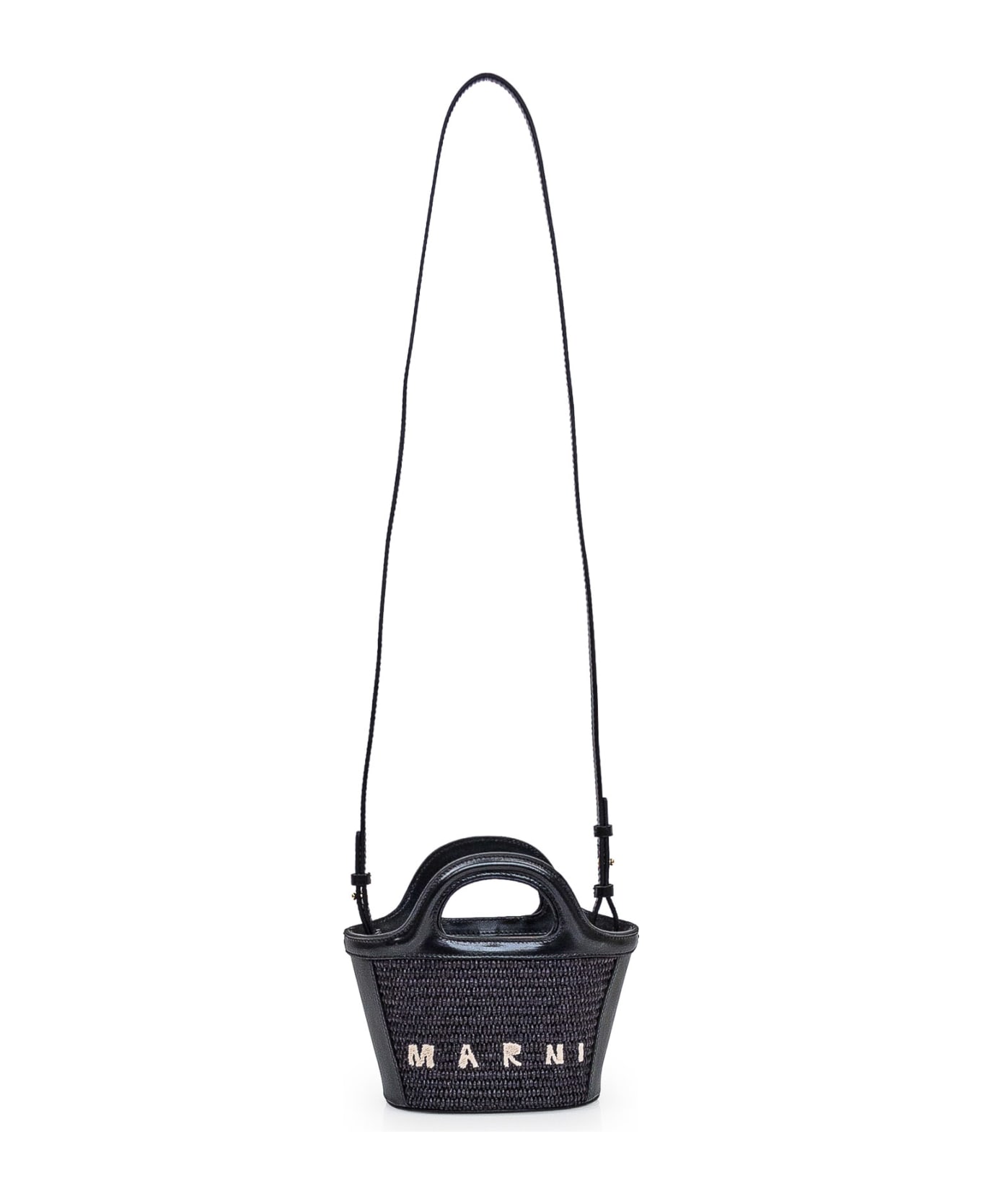 Marni Micro Tropicalia Bag - BLACK トートバッグ