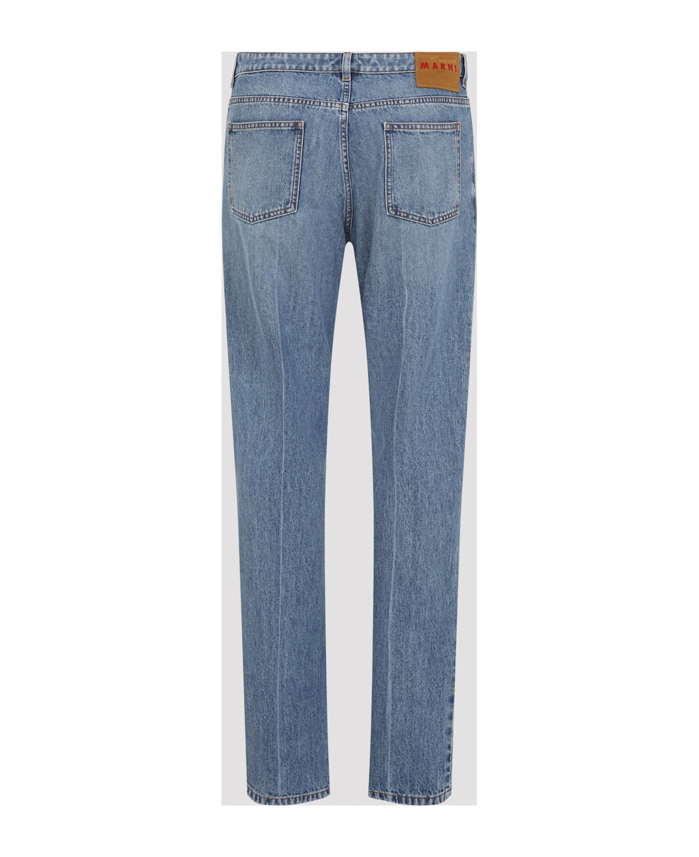 Marni Washed Bull Denim 5-pocket Jeans - Deep Blue