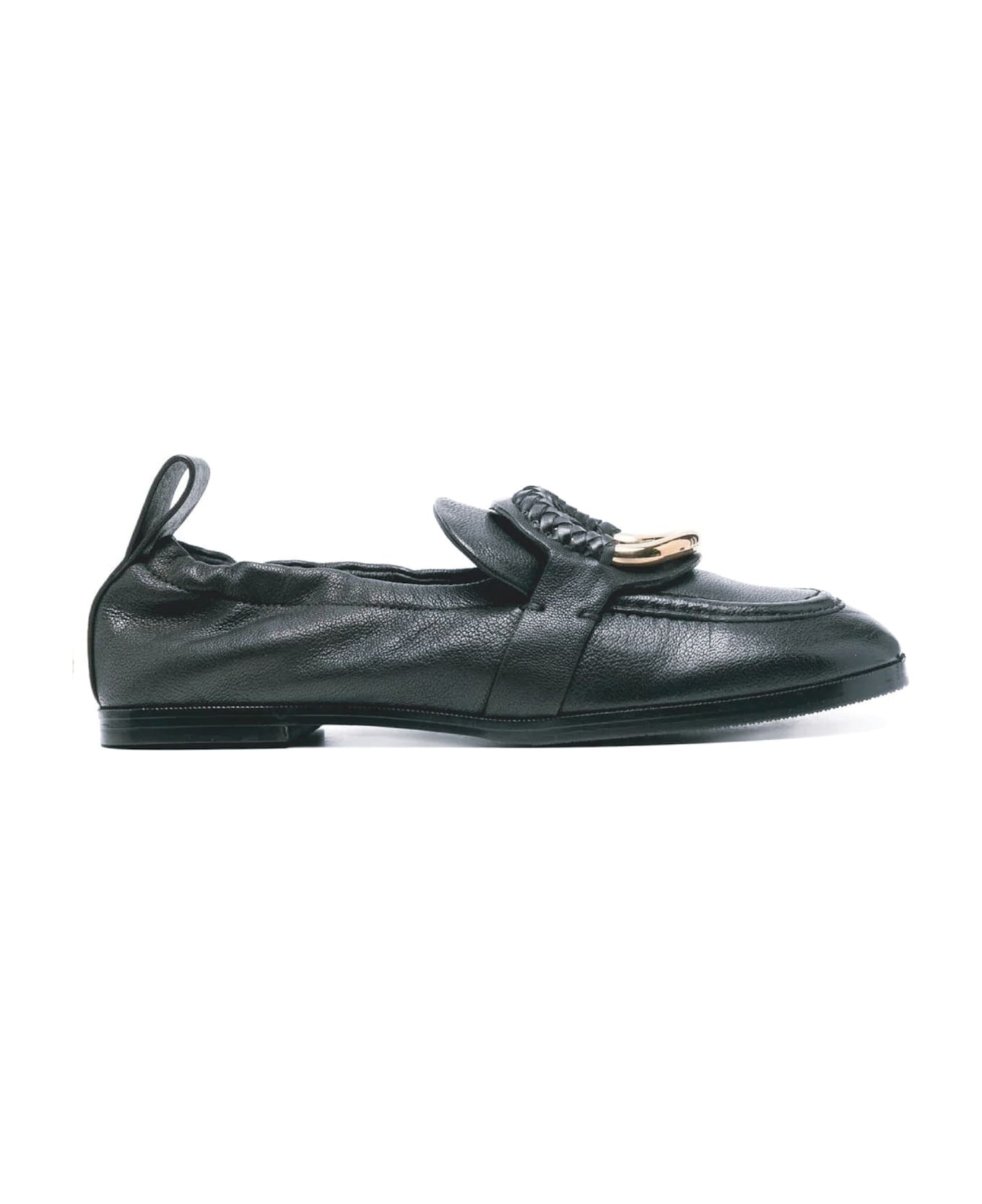 See by Chloé Hana Leather Loafers - Black