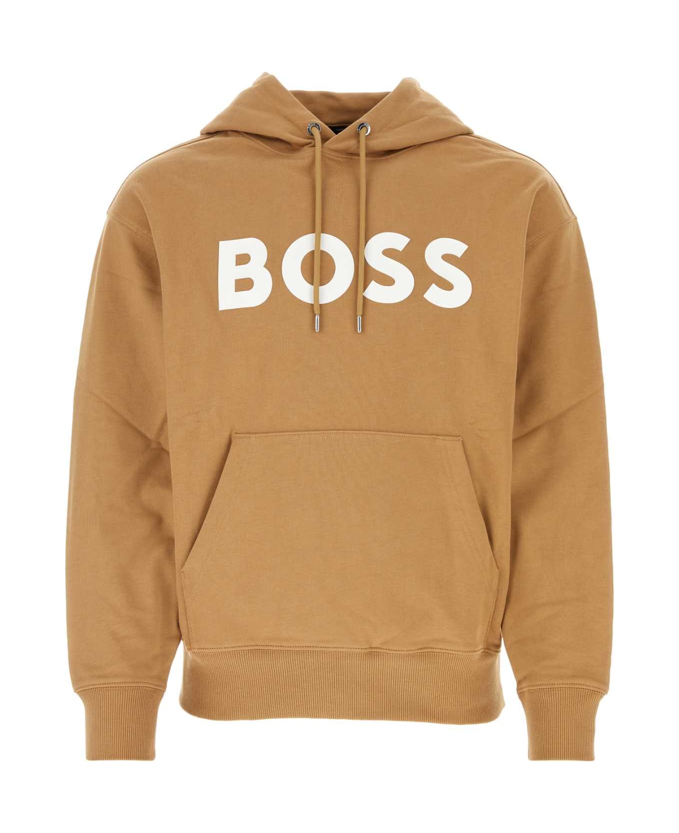 Hugo Boss Camel Cotton Sweatshirt - MEDIUMBEIGE