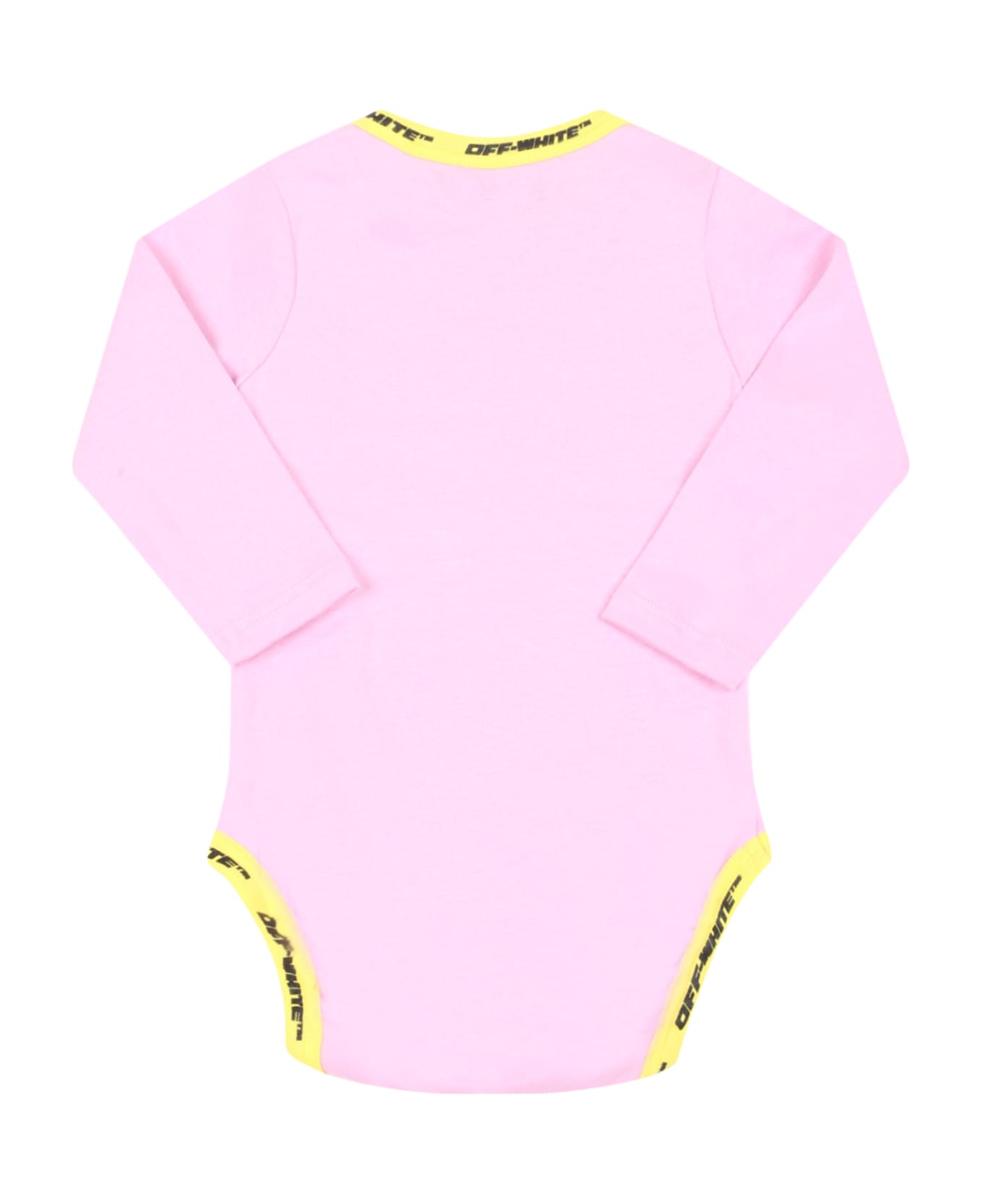 Off-White Pink Body For Baby Girl With Logos - Pink
