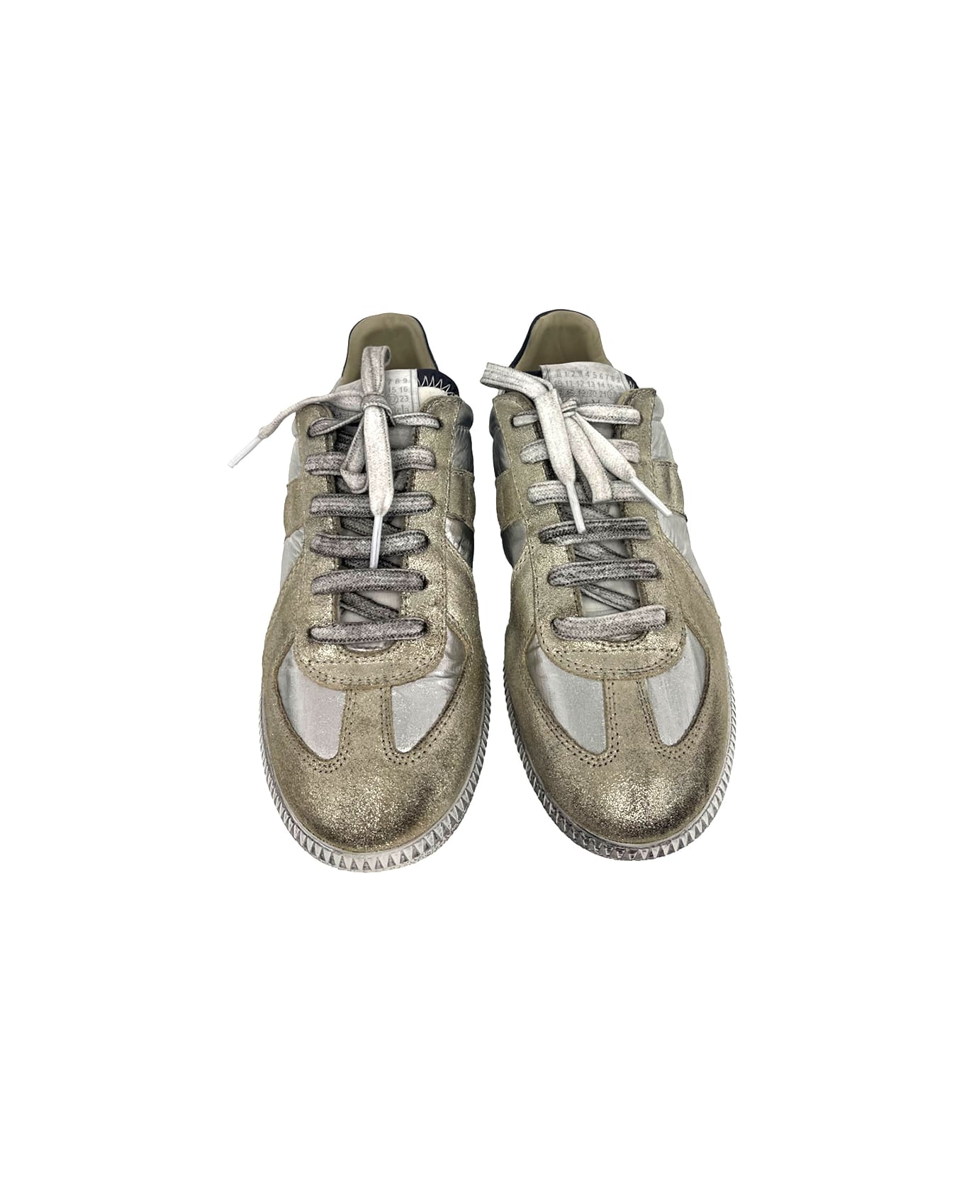 Maison Margiela Replica Iridescent Sneakers - Silver Gold