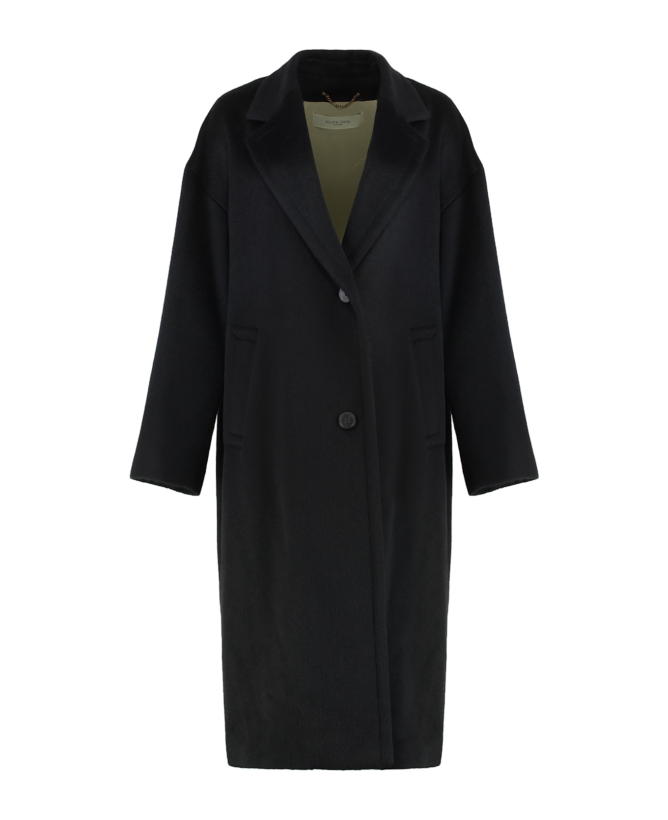 Golden Goose Wool And Mohair Coat - black
