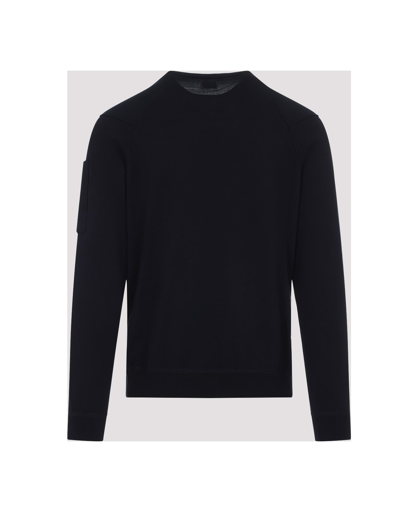 C.P. Company Sea Island Crew Neck Lens Knit Pullover - Total Eclipse
