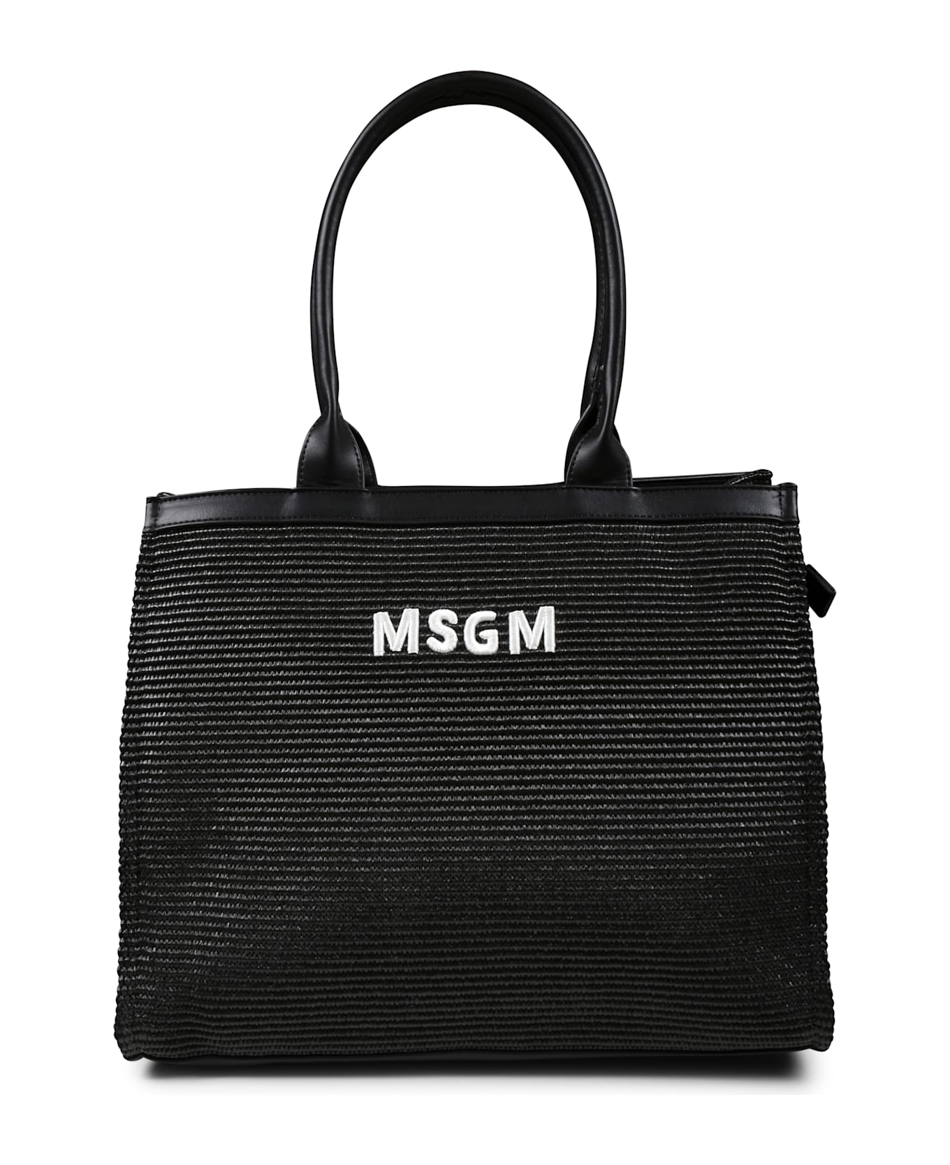 MSGM Black Bag For Girl With Logo - Black
