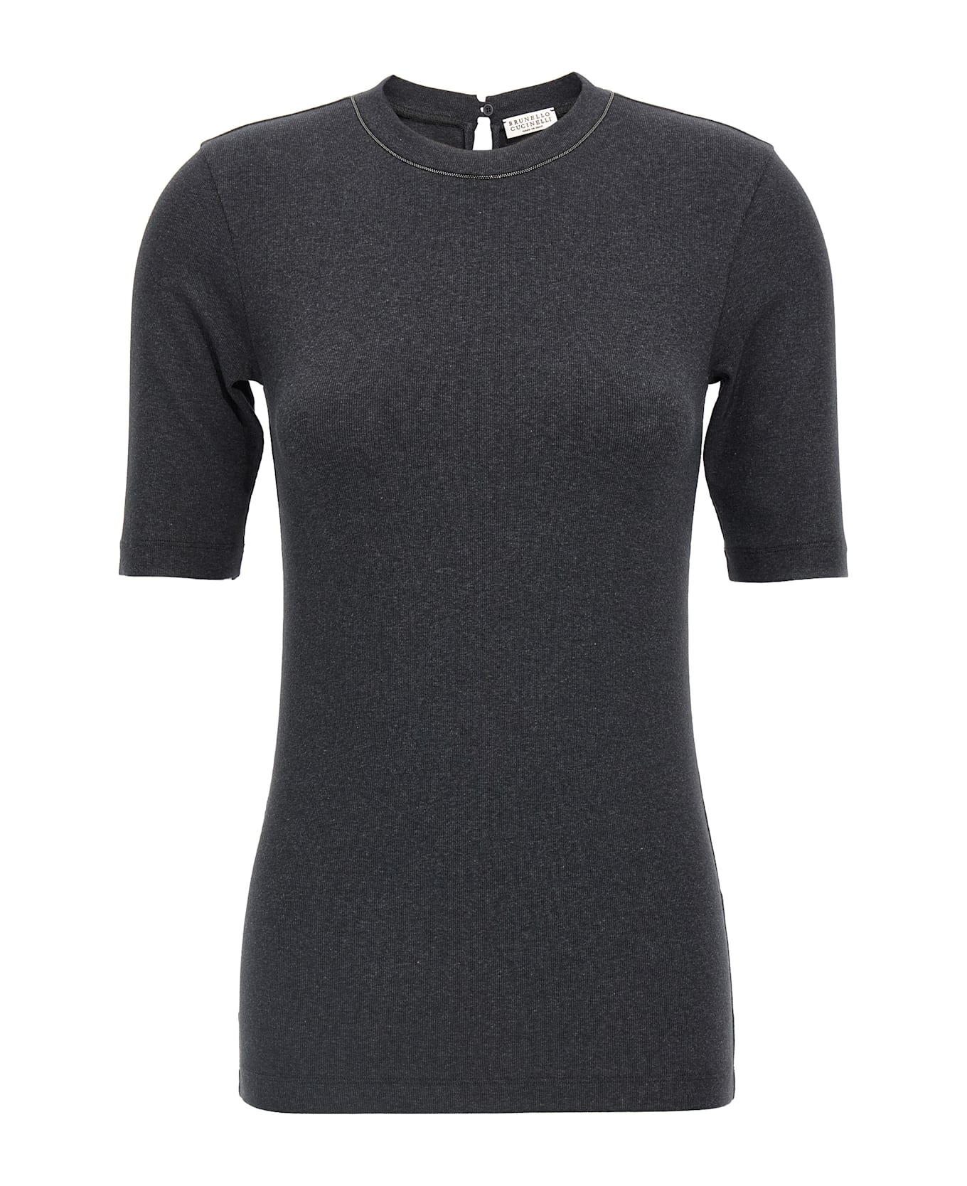 Brunello Cucinelli T-shirt Monile - Gray