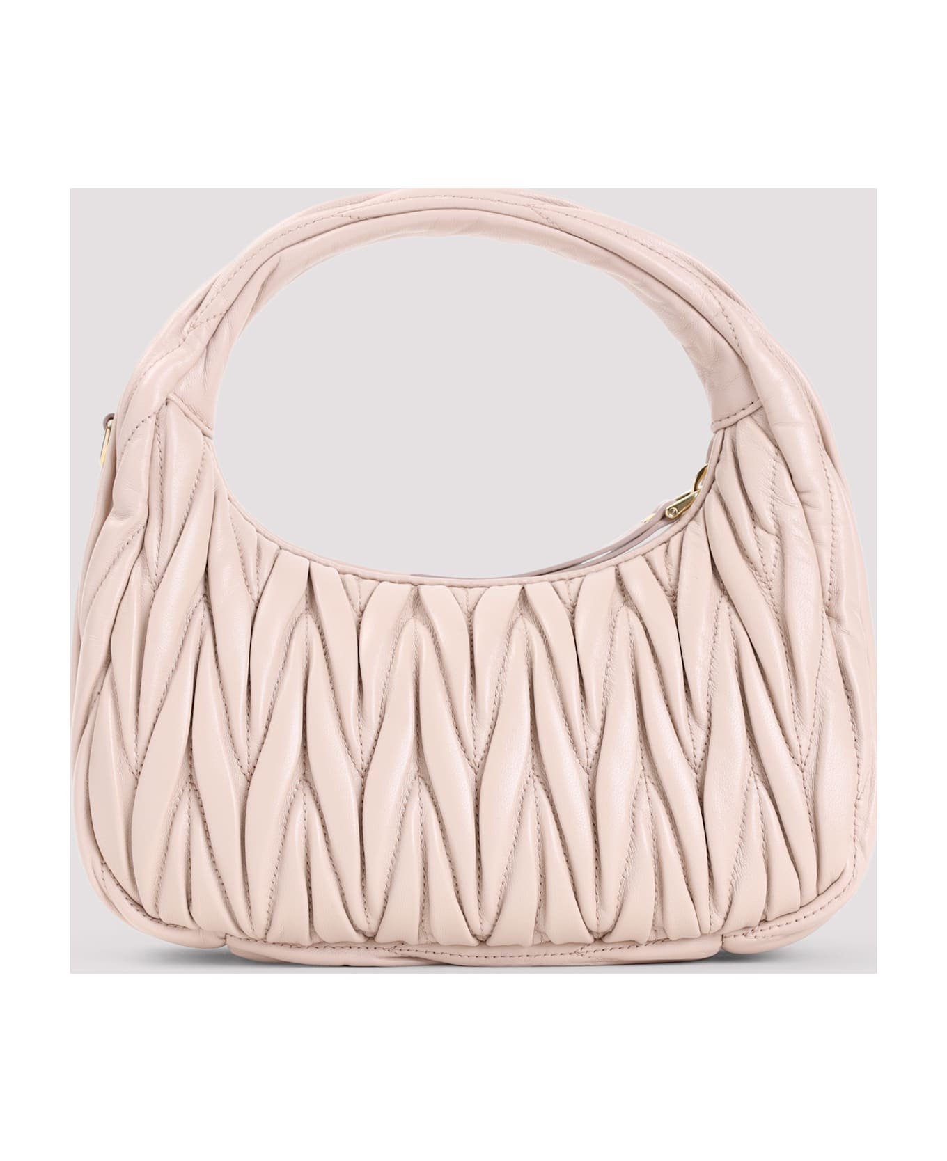 Miu Miu Powder Pink Nappa Leather Handbag - CIPRIA