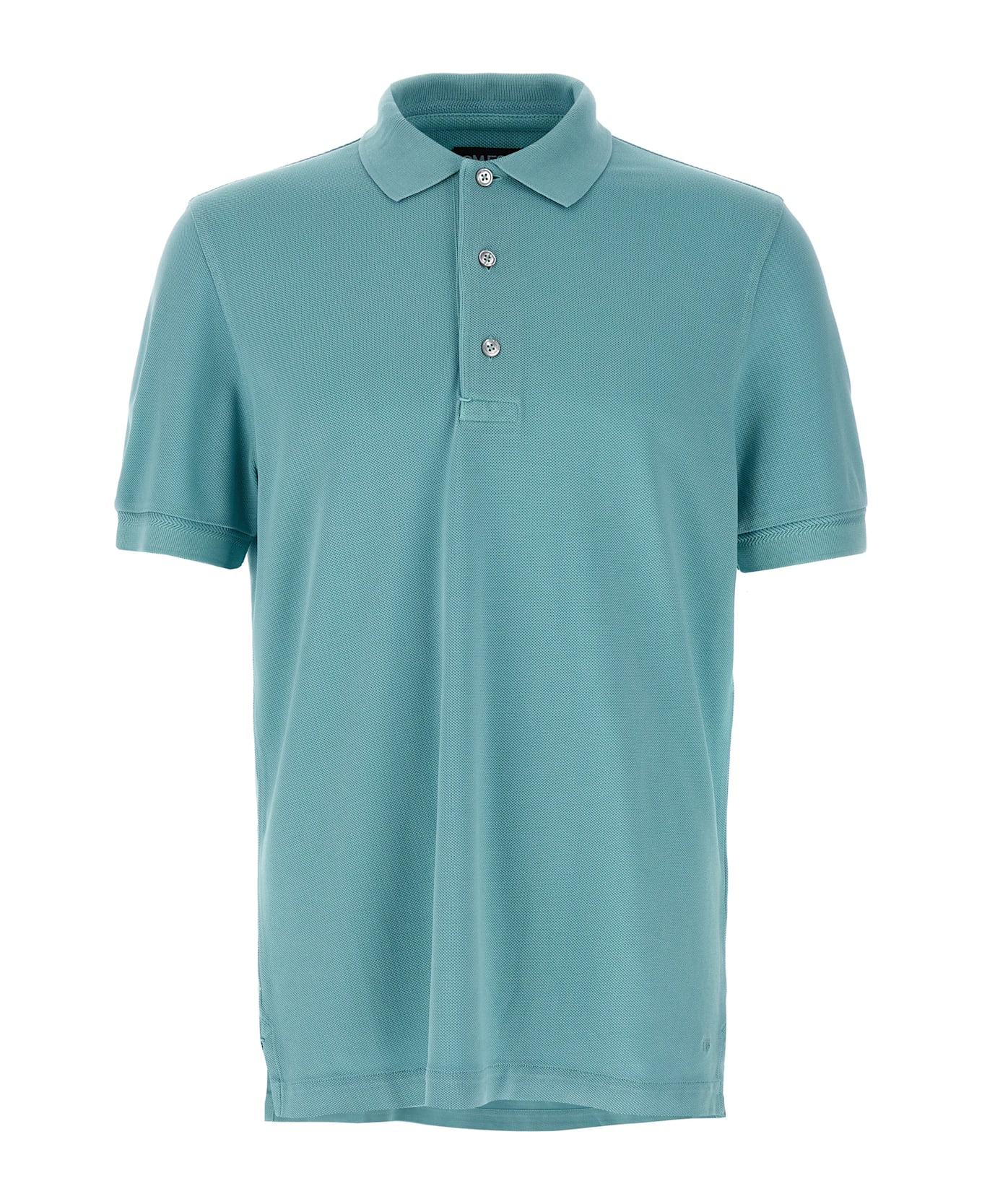 Tom Ford Piqué Polo Shirt - Light Blue