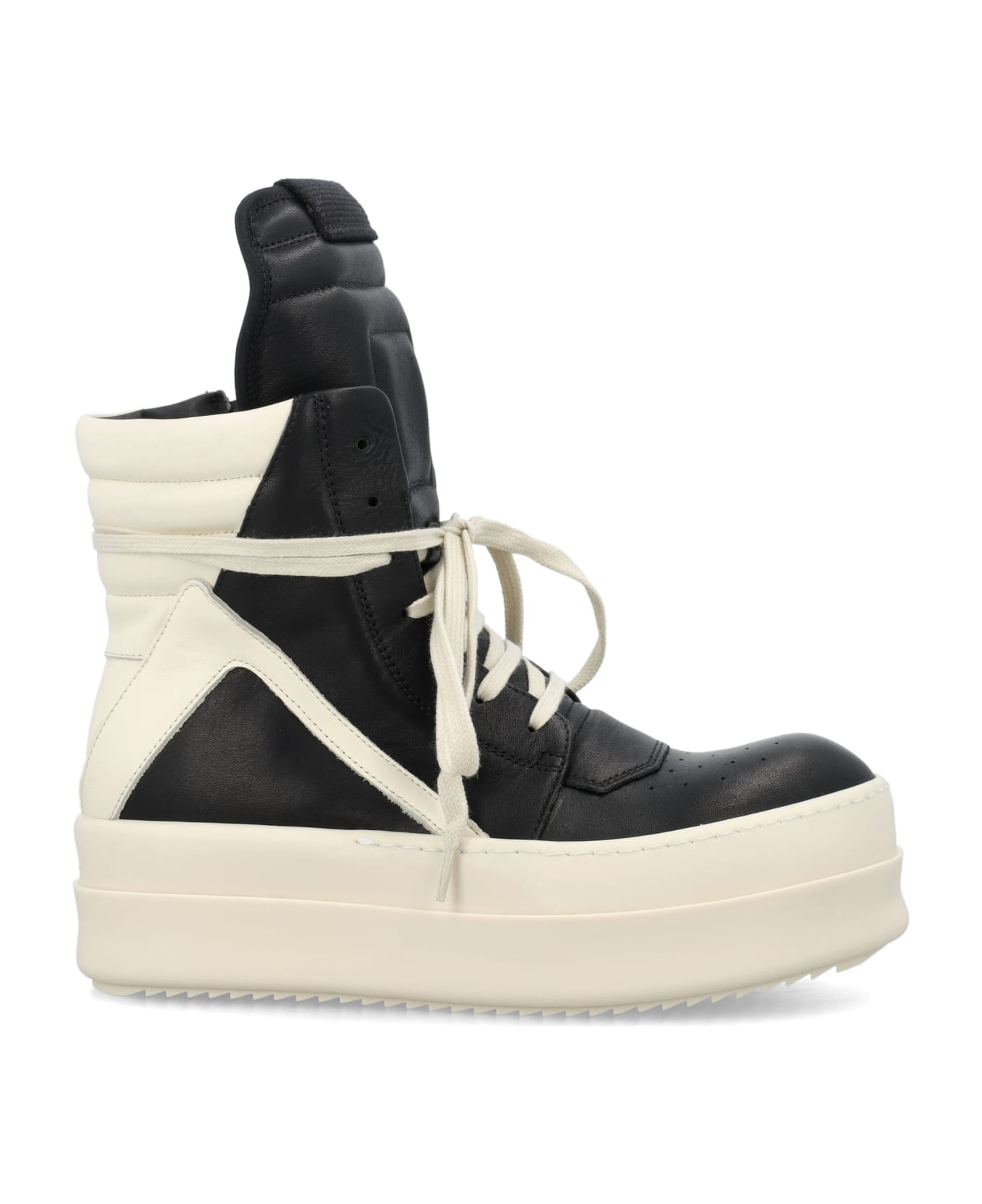Rick Owens Mega Bumper Geobasket - BLACK MILK MILK