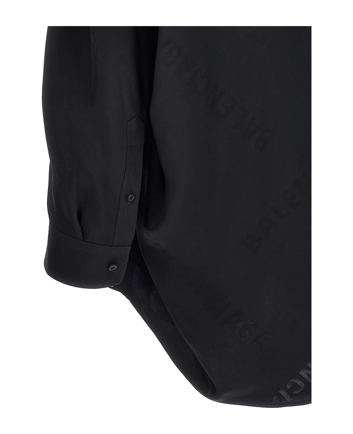 Balenciaga Jacquard Logo Shirt - Black   シャツ