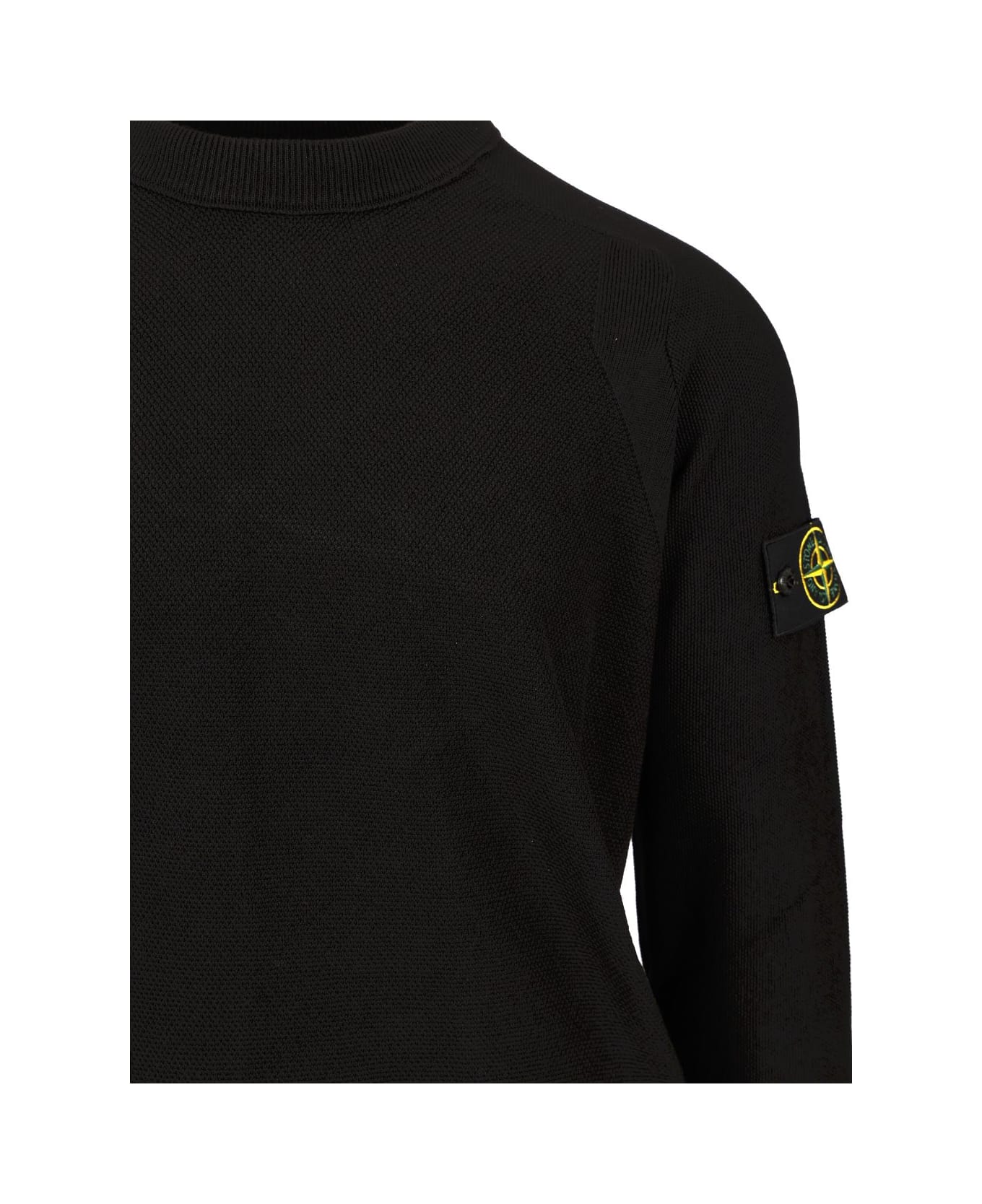 Stone Island Cotton Crewneck - Black