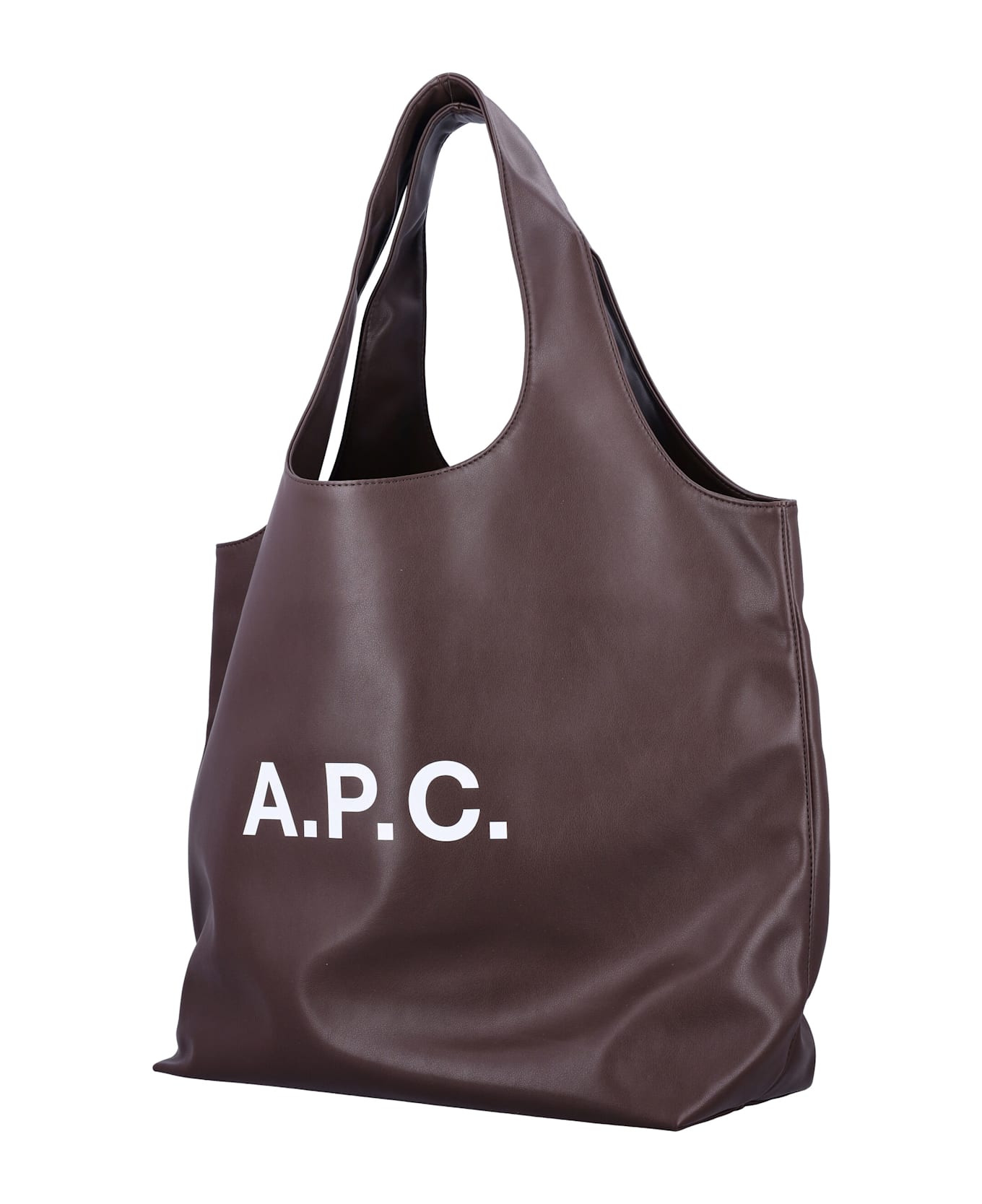 A.P.C. Ninon Tote Bag - DARK BROWN