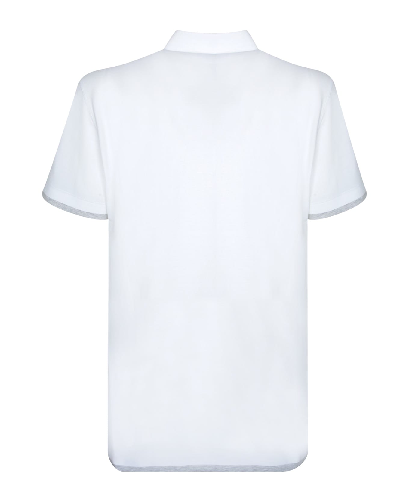 Brunello Cucinelli White Piquã© Polo Shirt - White