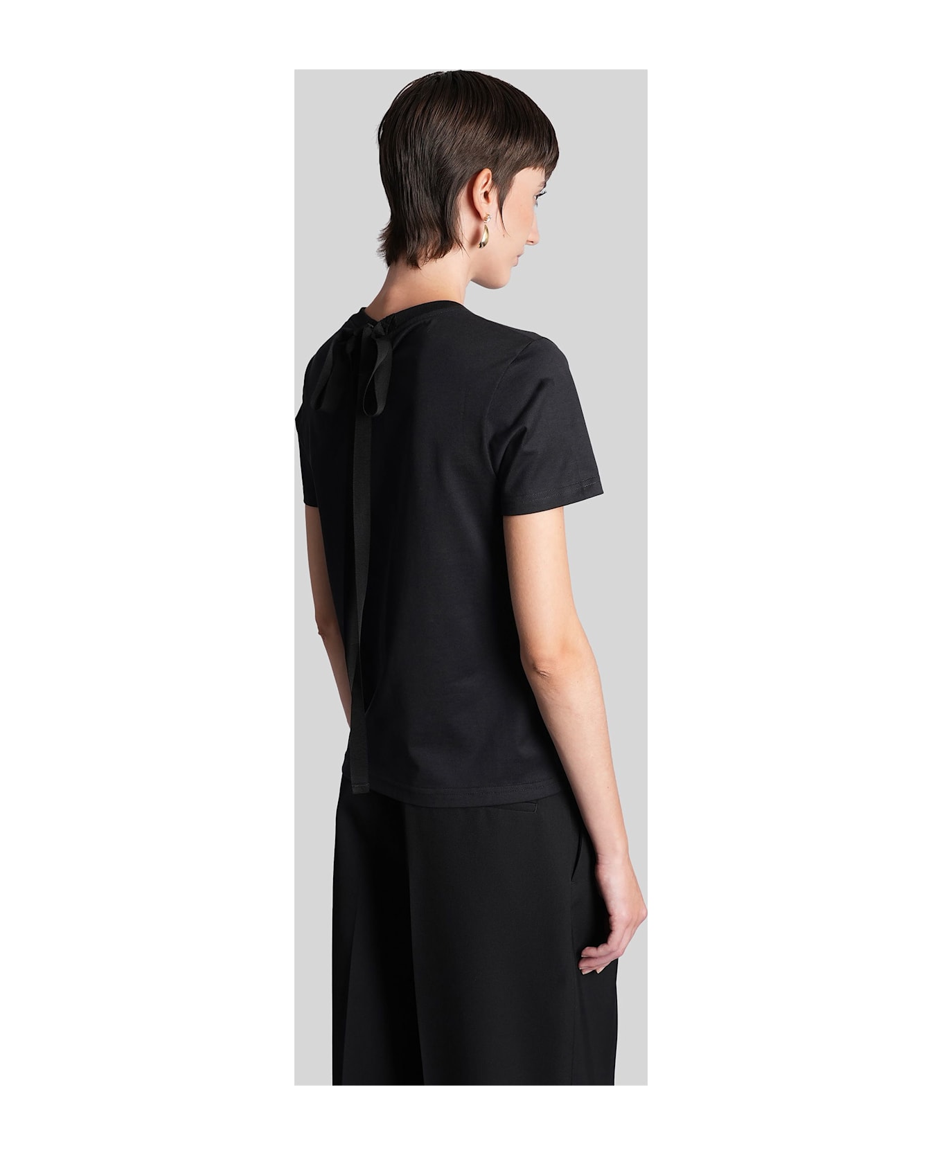 Lanvin T-shirt In Black Cotton - black