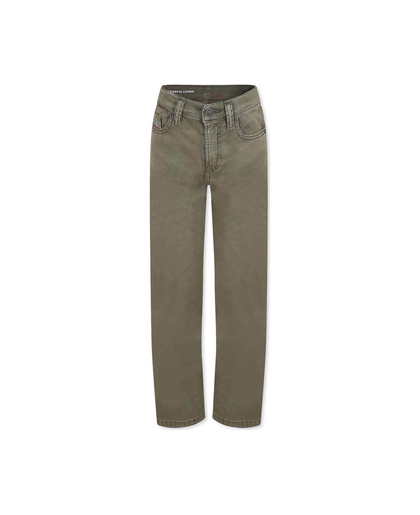 Diesel Green Jeans For Boy - Green