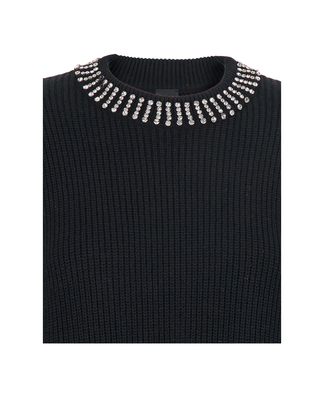Pinko Ask Abito Blend Ws Strass - Black