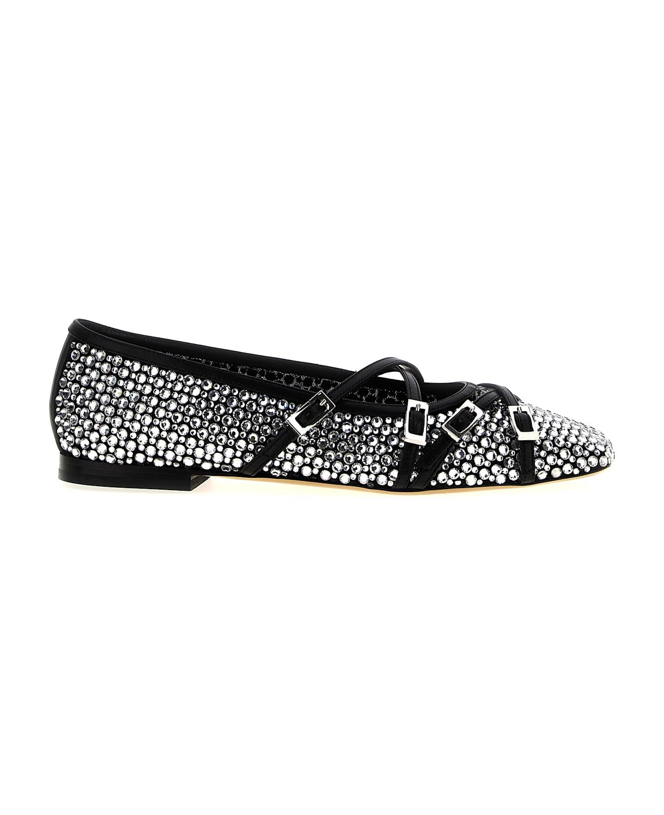 Mach & Mach 'crystal Net' Ballet Flats - Black  