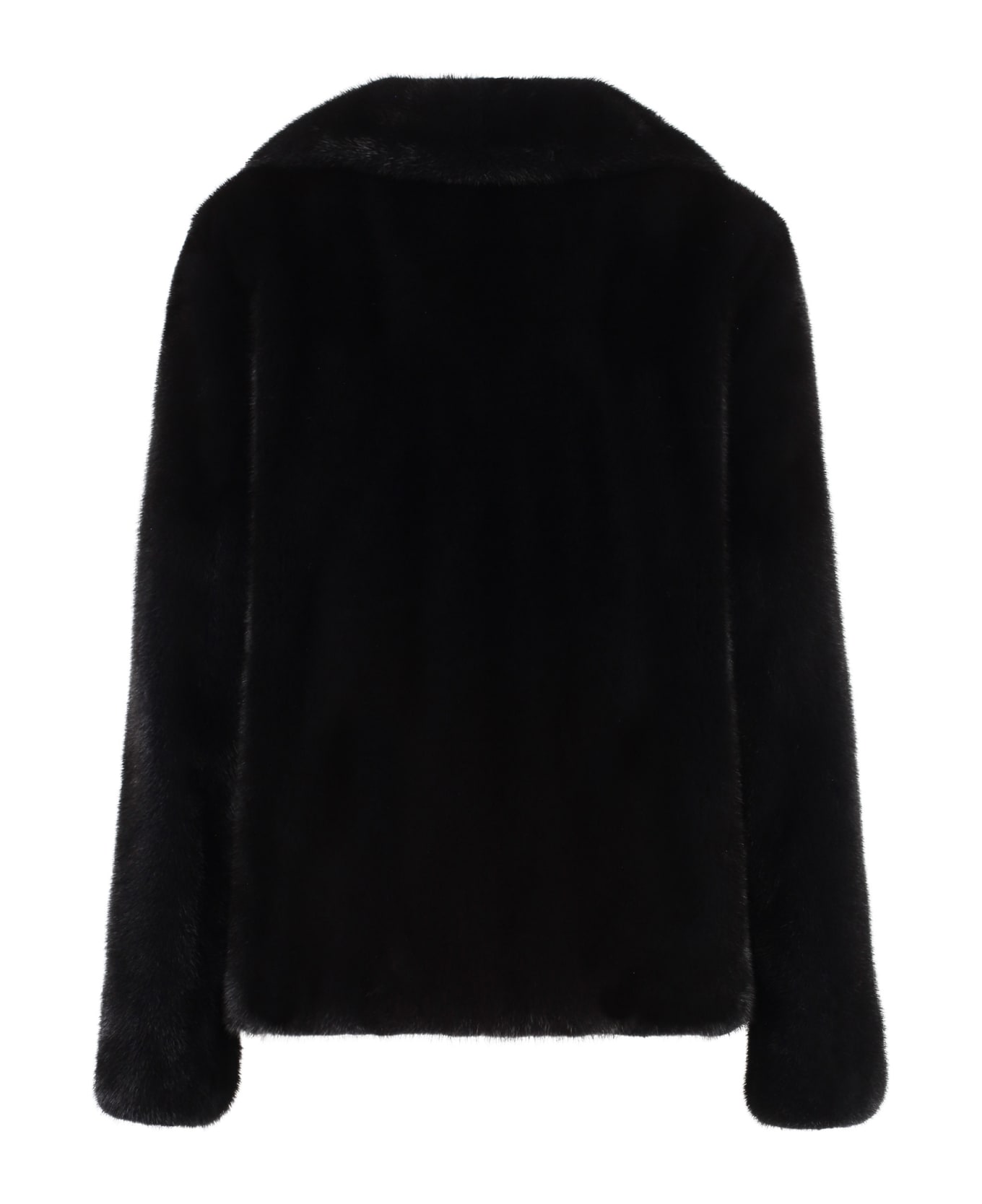 Yves Salomon Mink Fur - black