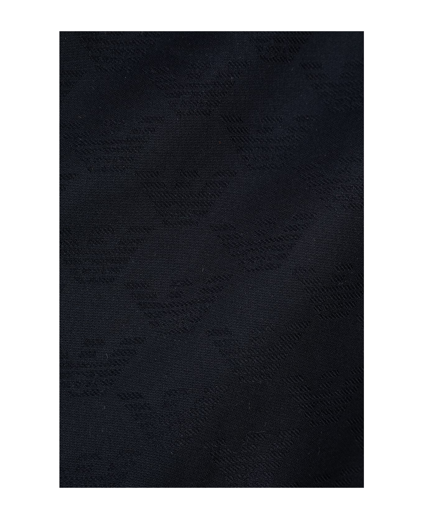 Emporio Armani Hooded Nylon Jacket - blue