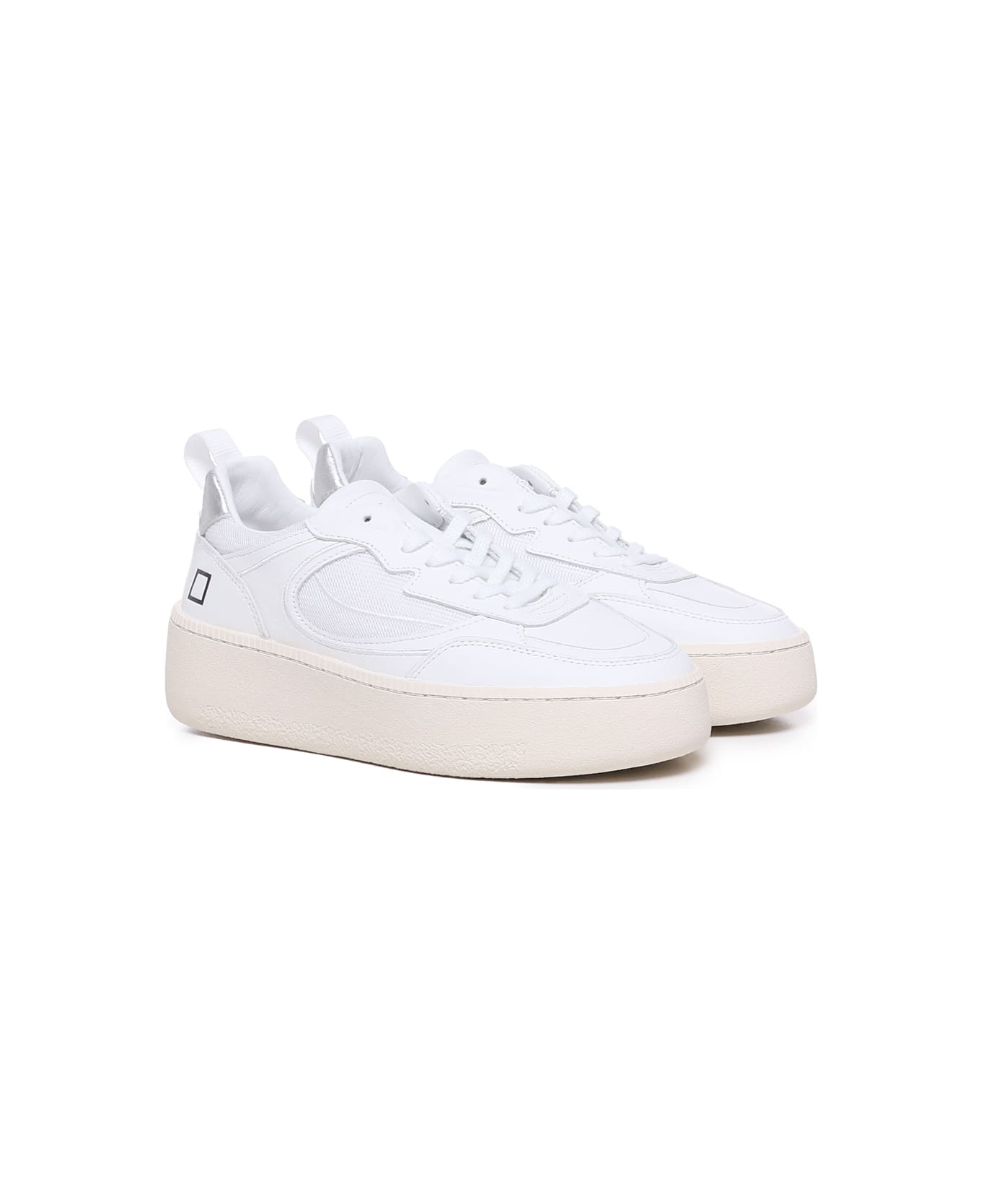 D.A.T.E. Sfera Laminated Sneakers - White