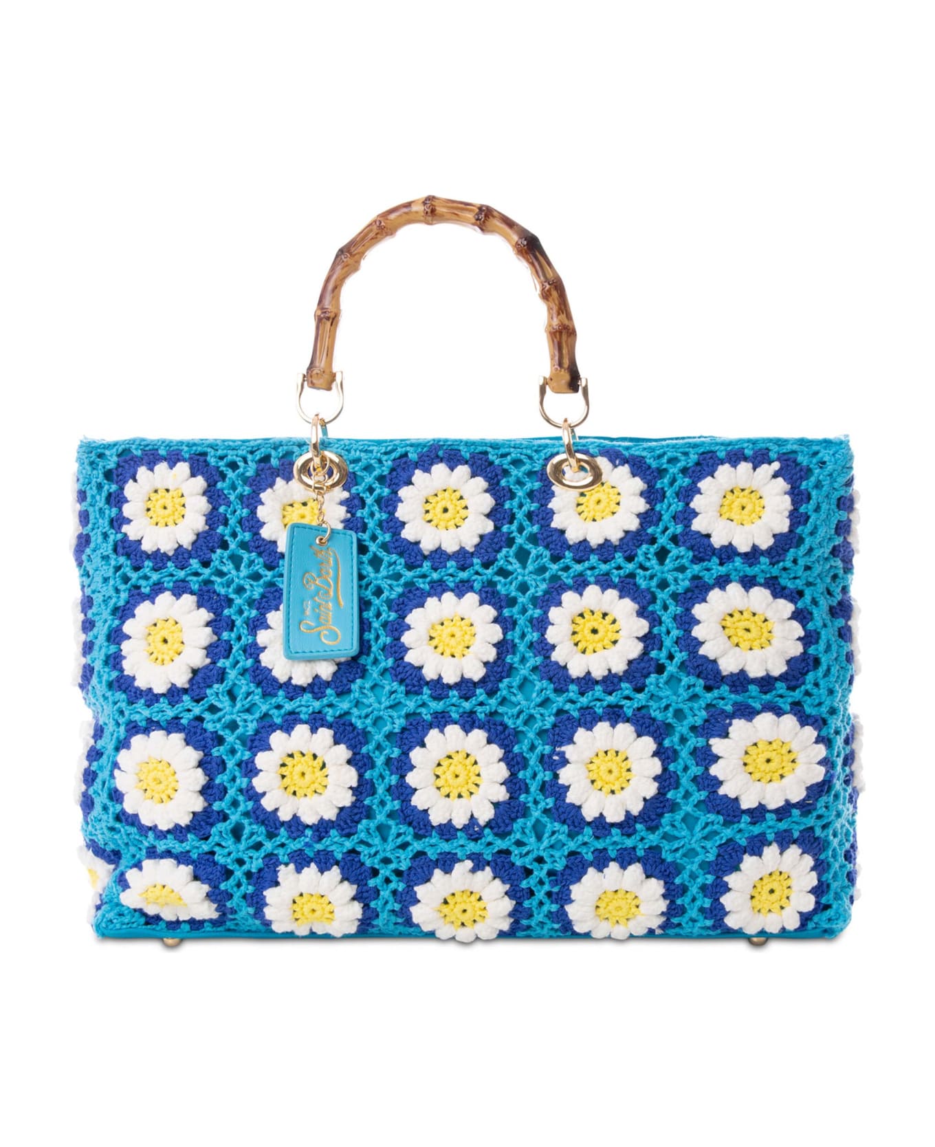 MC2 Saint Barth Handmade Crochet Bag - BLUE