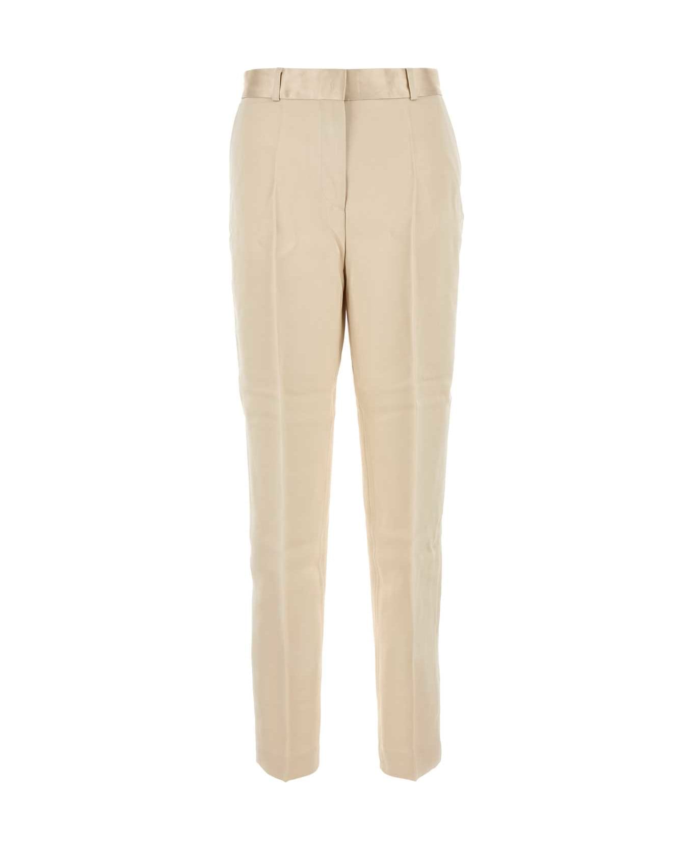 Totême Sand Satin Pant - ECRU