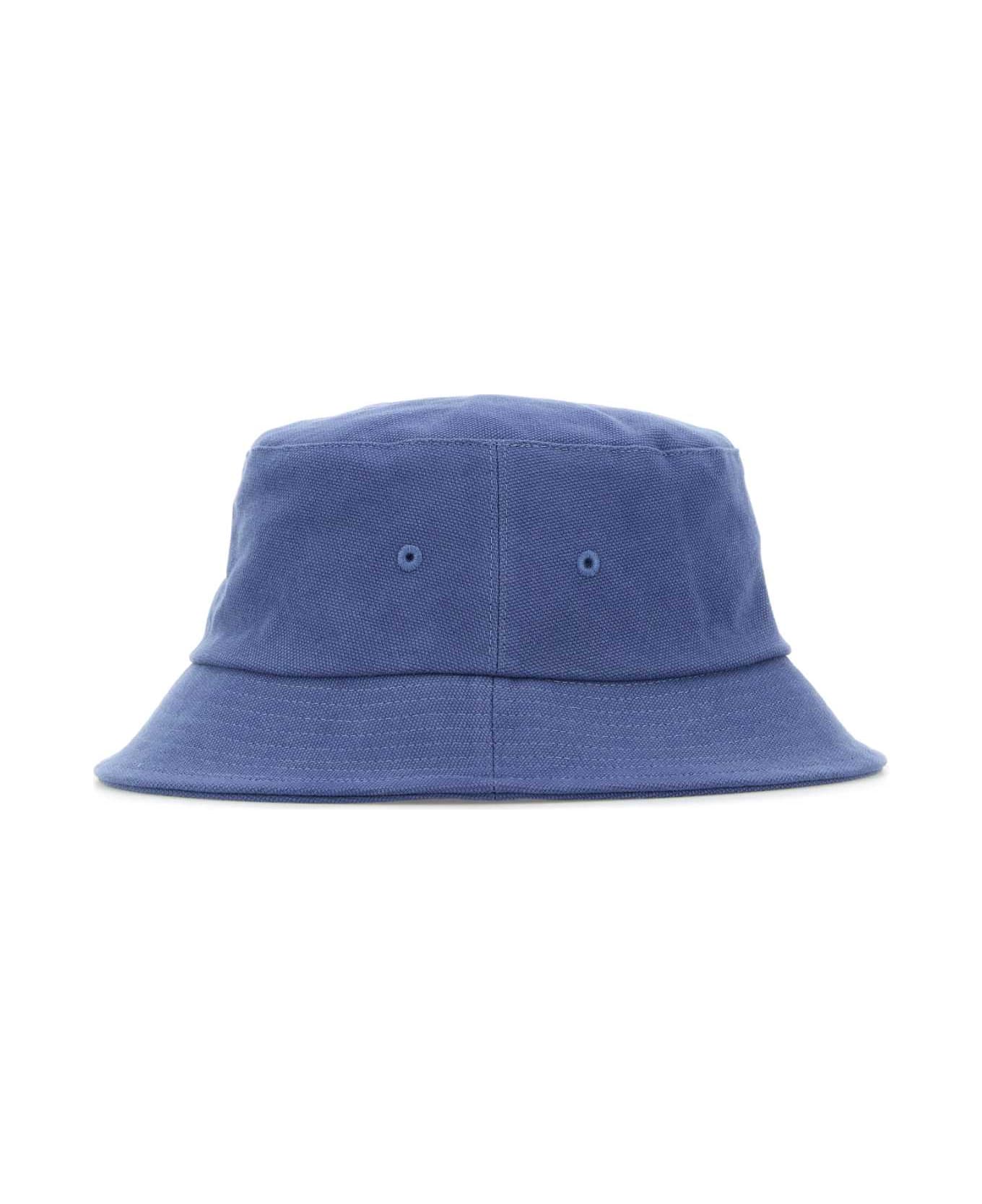 Tekla Air Force Blue Cotton Bucket Hat - LAGO