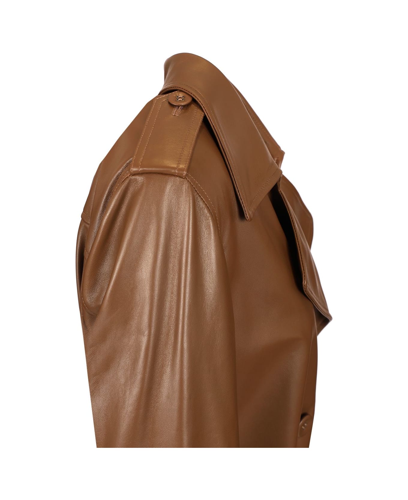 Fay Double-breasted Trench Coat - Brown
