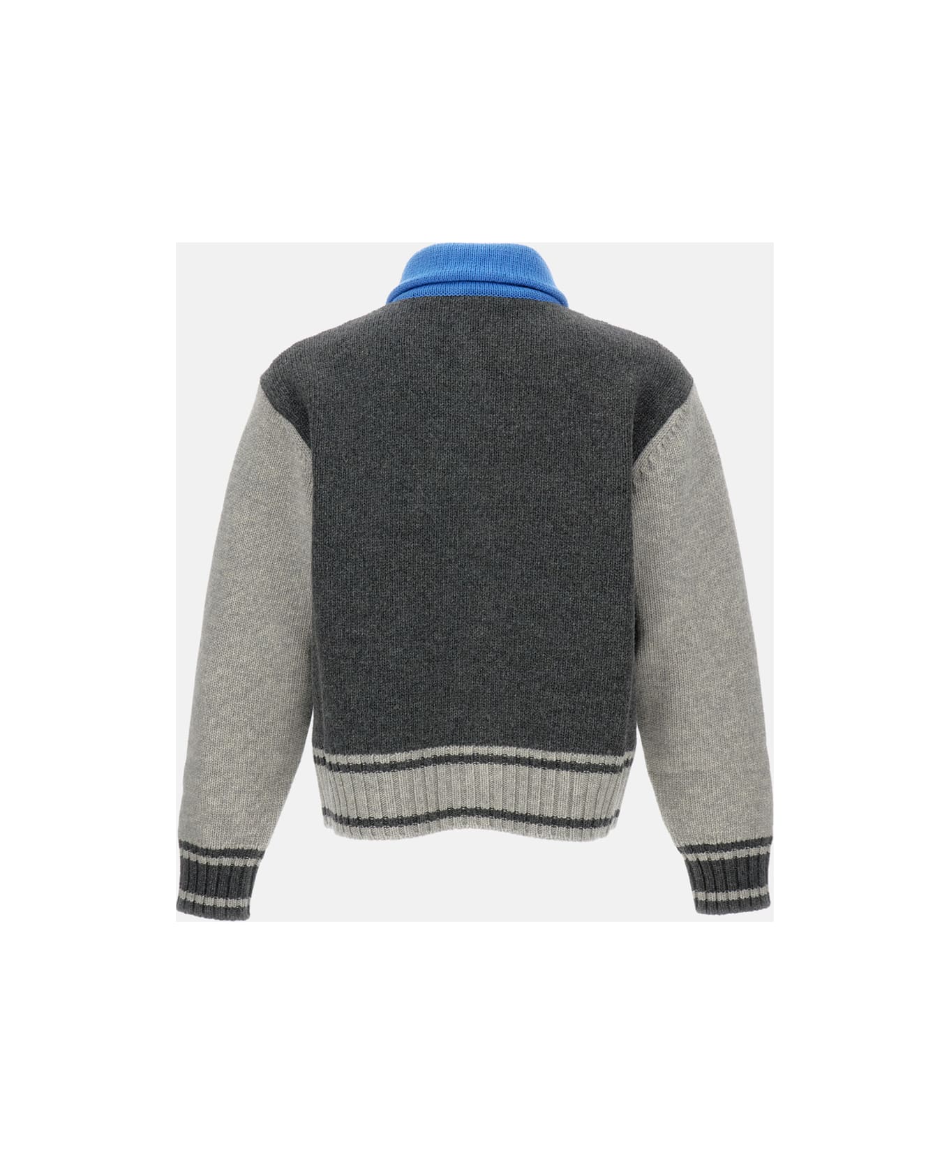 Bottega Veneta Zipped Wool Cardigan - Grey