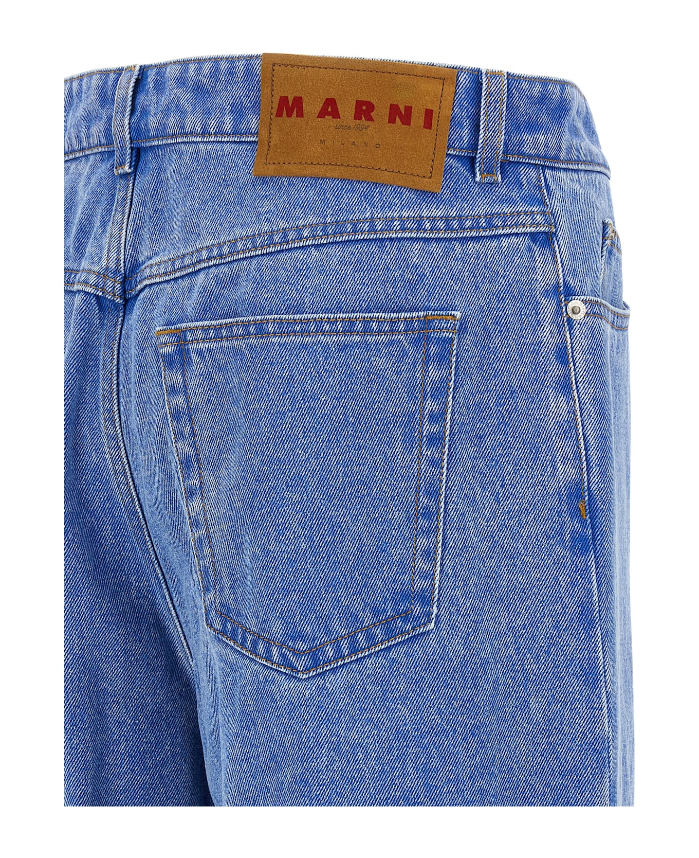 Marni Pleat Jeans - Blue