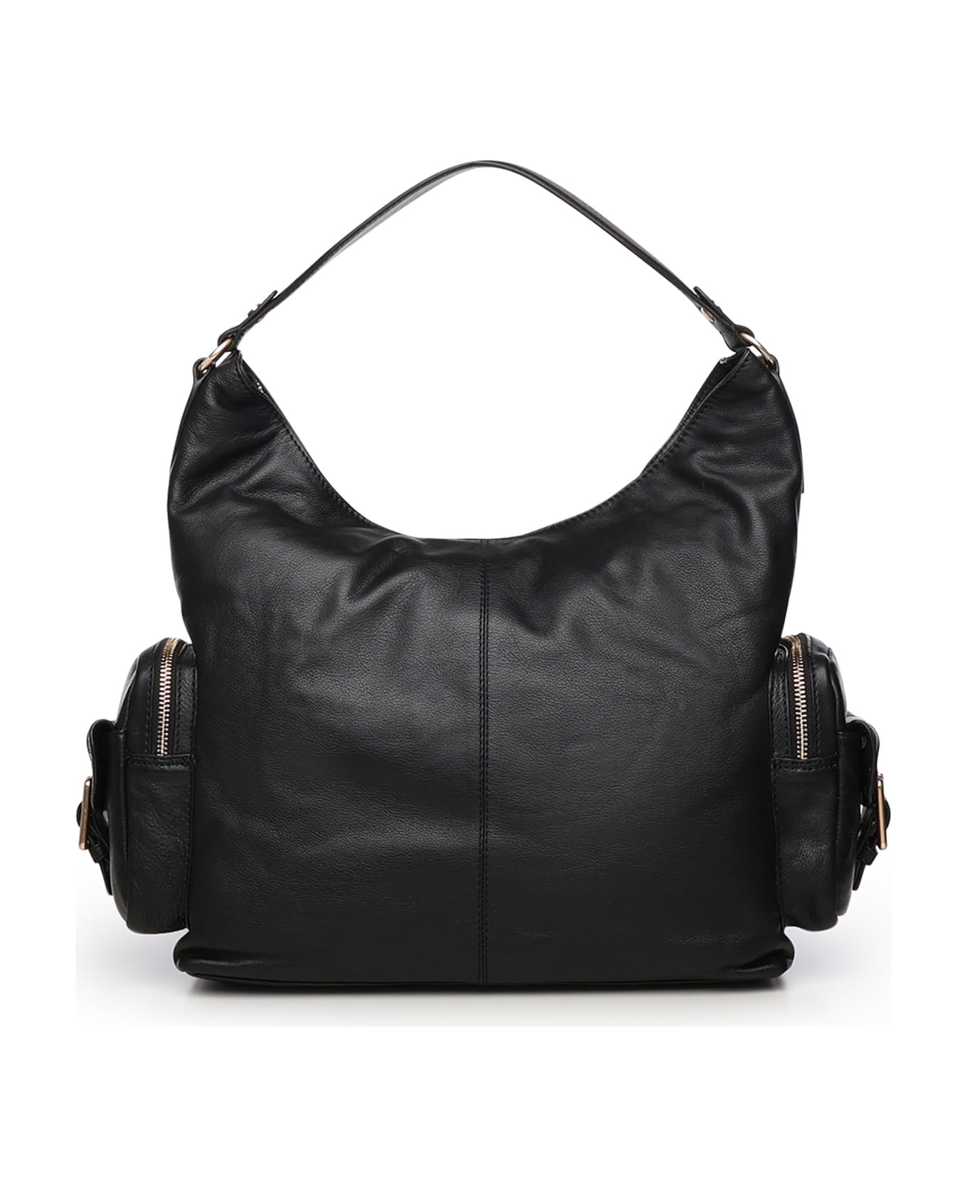 Biasia Factor Leather Shoulder Bag - Black