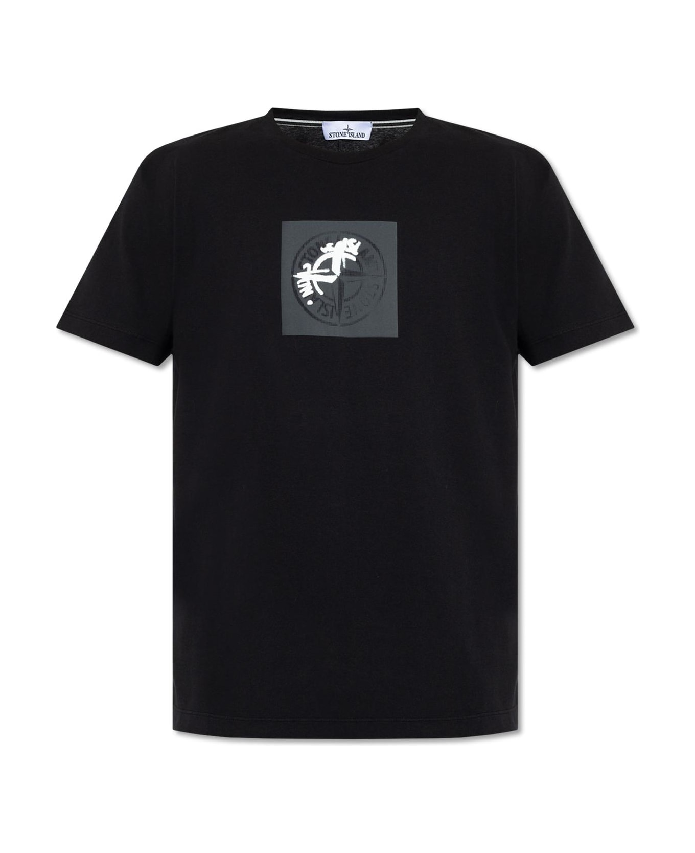 Stone Island Logo-printed T-shirt - Nero シャツ