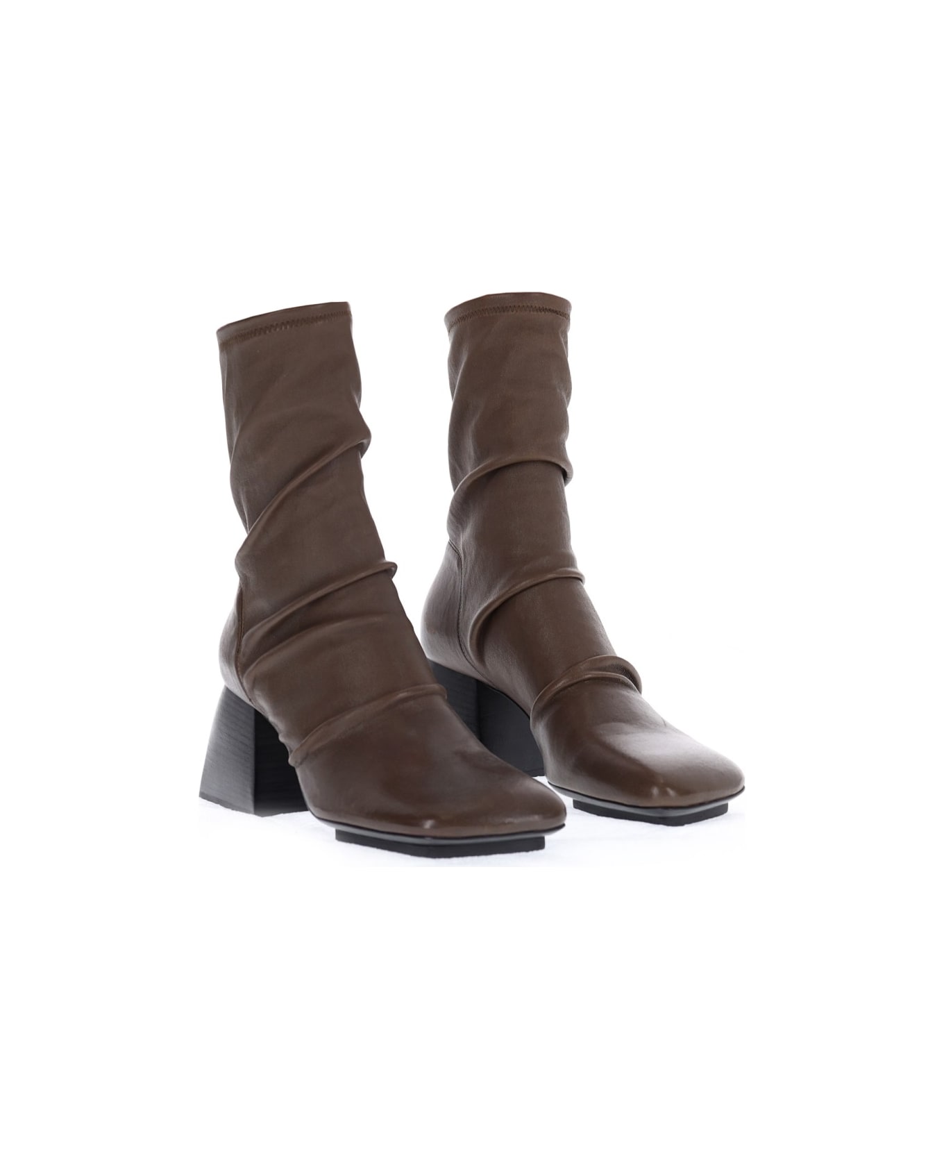 Uma Wang Cleated Boots - BROWN