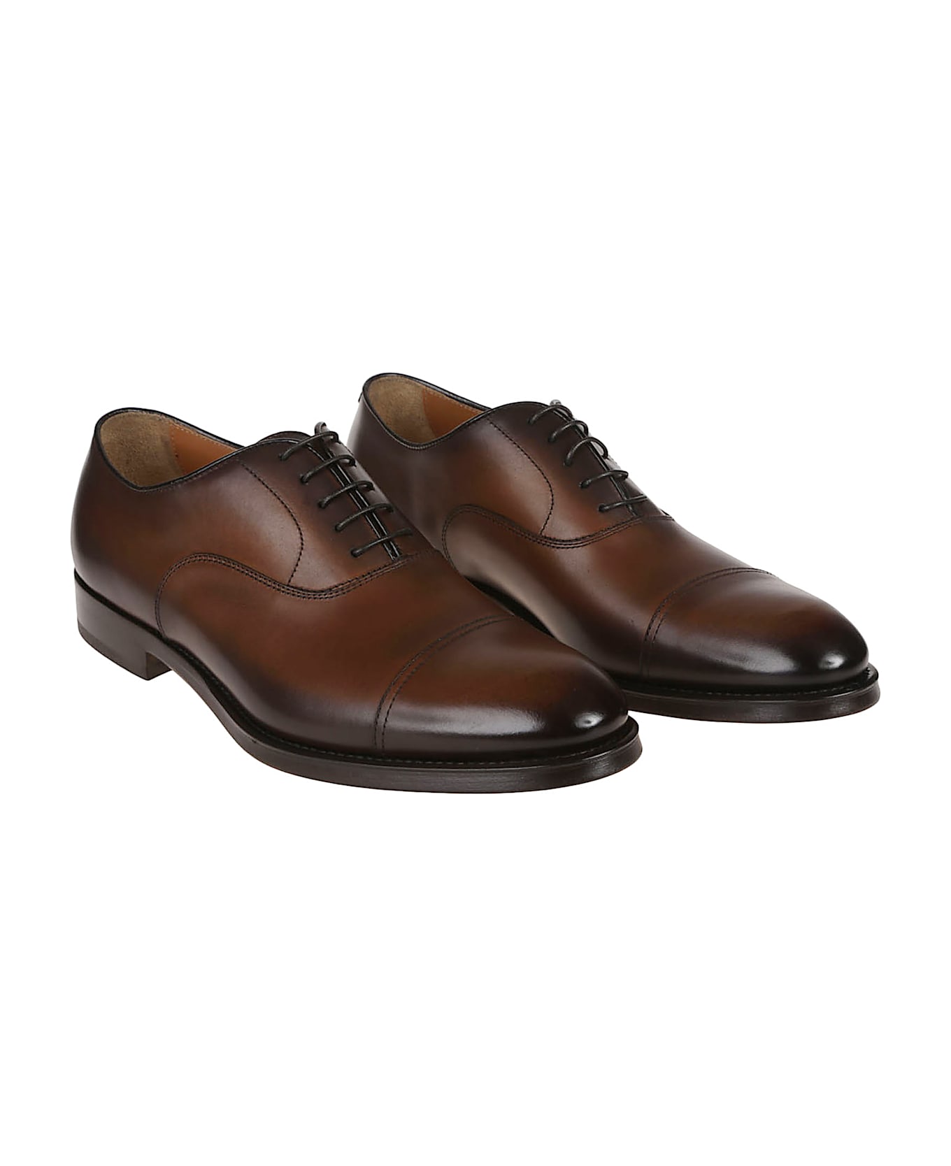 Doucal
s Cap Toe Oxfords - Wood/fondo Testa Moro