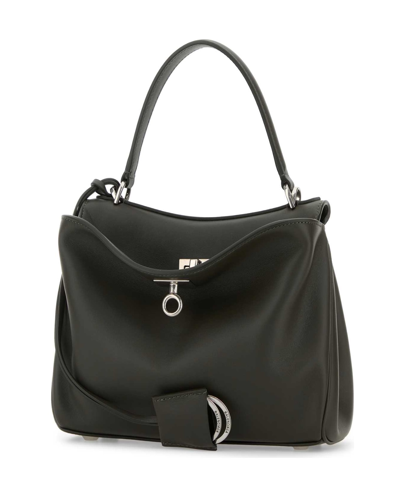 Balenciaga Dark Green Leather Mini Rodeo Handbag - KHAKI